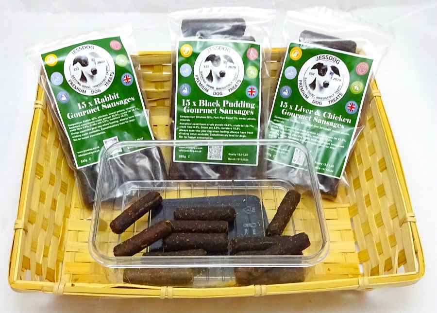 Jessdog Gourmet Sausages - Beef and Garlic - pack of 15