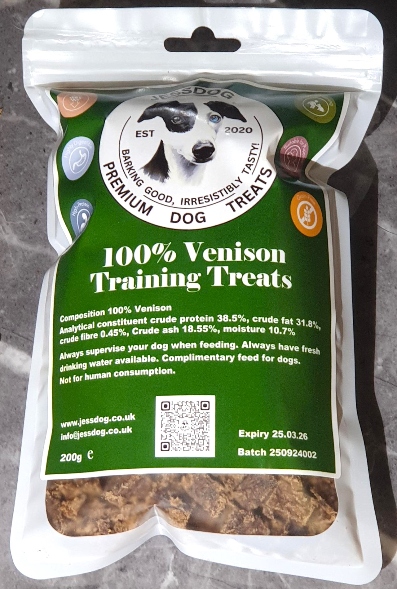 Jessdog Training Treats - Venison