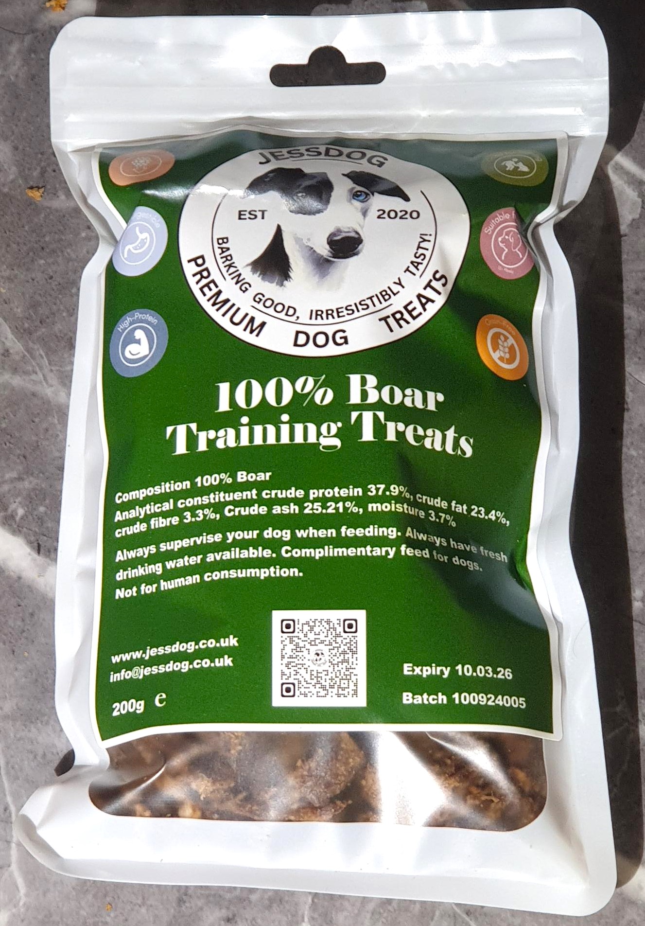 Jessdog Training Treats - Boar