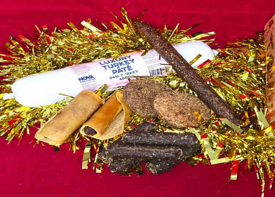 Jessdog Christmas Meaty Dog Treat Box 