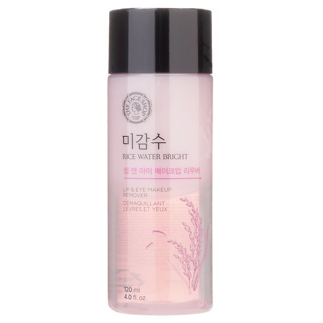 THE FACE SHOP - Rice Water Bright Lip & Eye Makeup Remover 120ml مزيل مكياج الشفاه والعيون بماء الأرز 