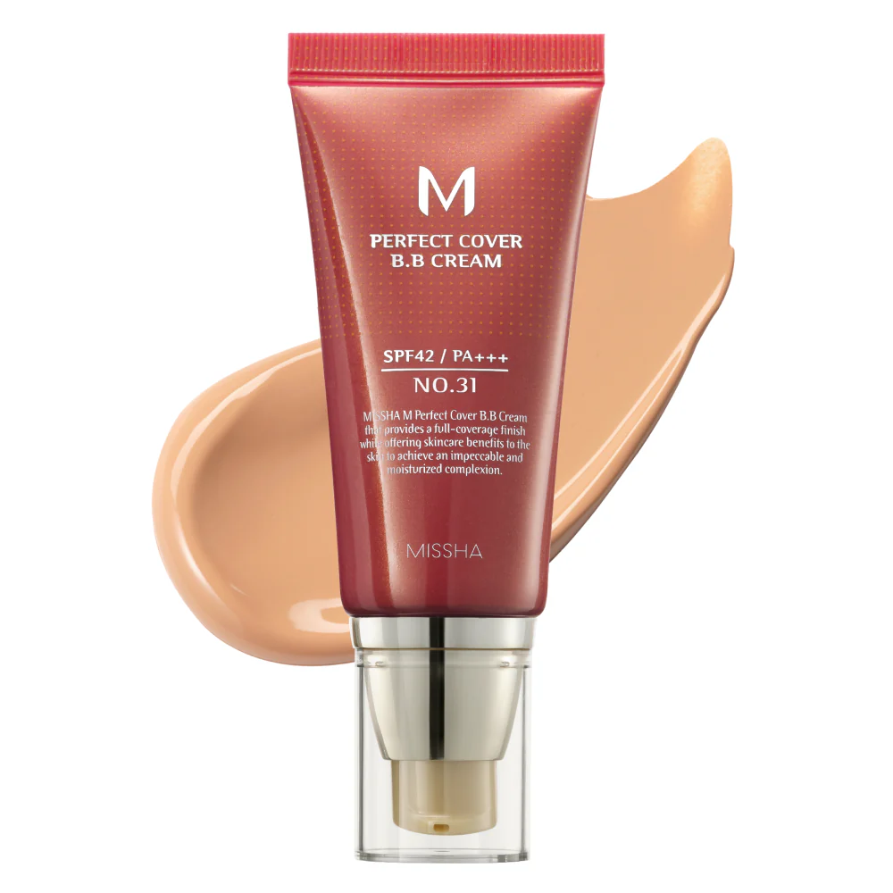 MISSHA - M Perfect Cover BB Cream SPF42 PA+++ كريم بي بي ام بيرفكت بمعامل حماية من الشمس 42
