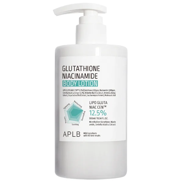 APLB - Glutathione Niacinamide Body Lotion 300 ml لوشن الجسم بالغلوتاثيون والنياسنميد