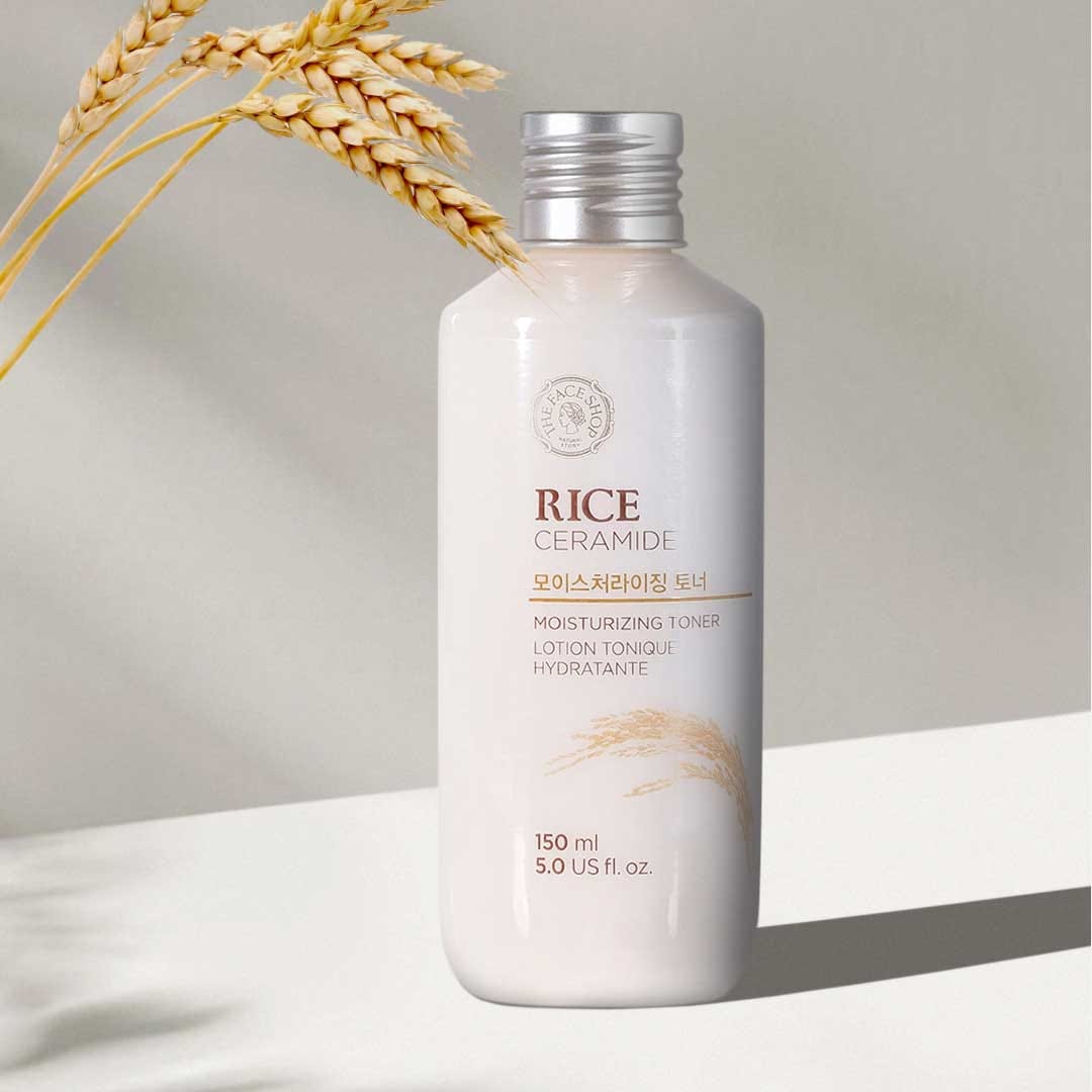 The Face Shop- Rice & Ceramide Moisturizing Toner 150ml ذا فيس شوب- تونر مرطب بالأرز والسيراميد 150 مل