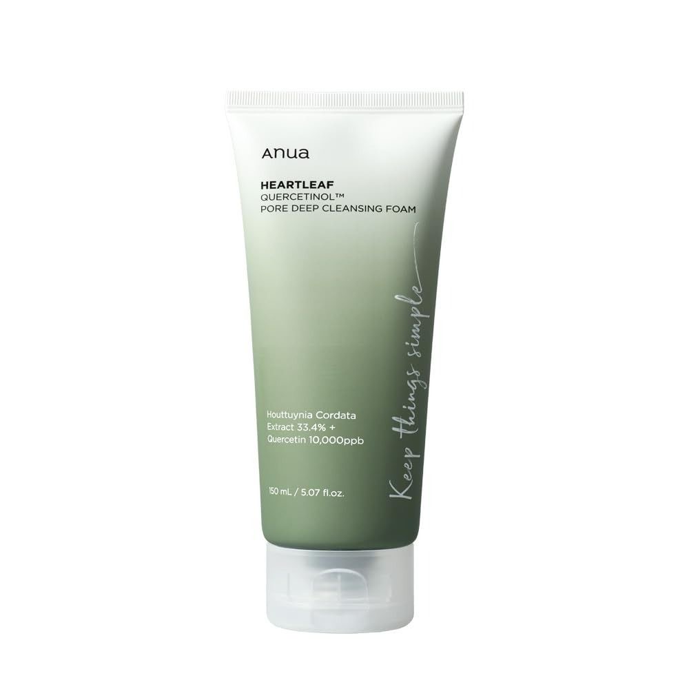 Anua - Heartleaf Quercetinol Pore Deep Cleansing Foam رغوة هارت ليف كيرسيتينول للتنظيف العميق للمسام