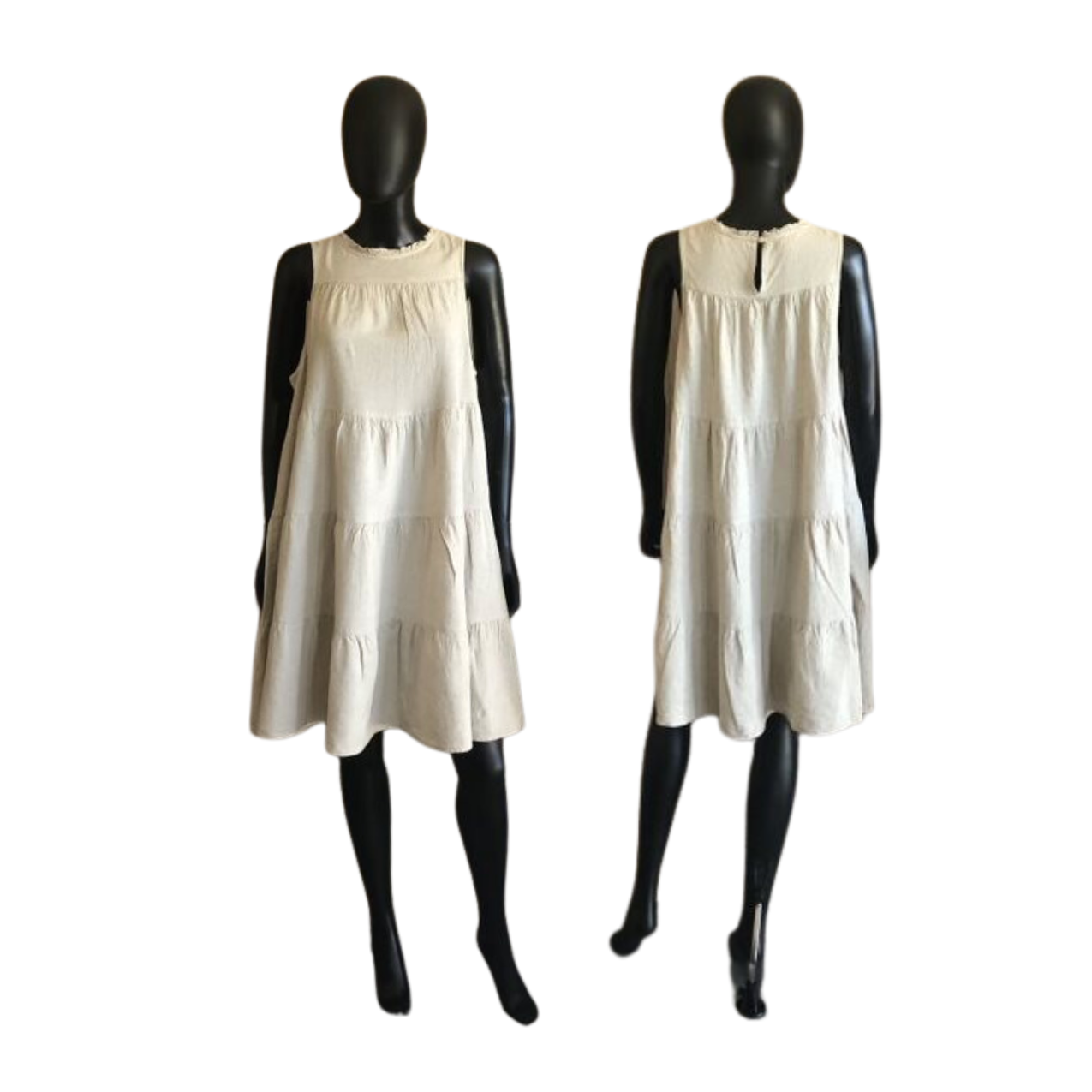 Linen/Viscose A-Line Dress