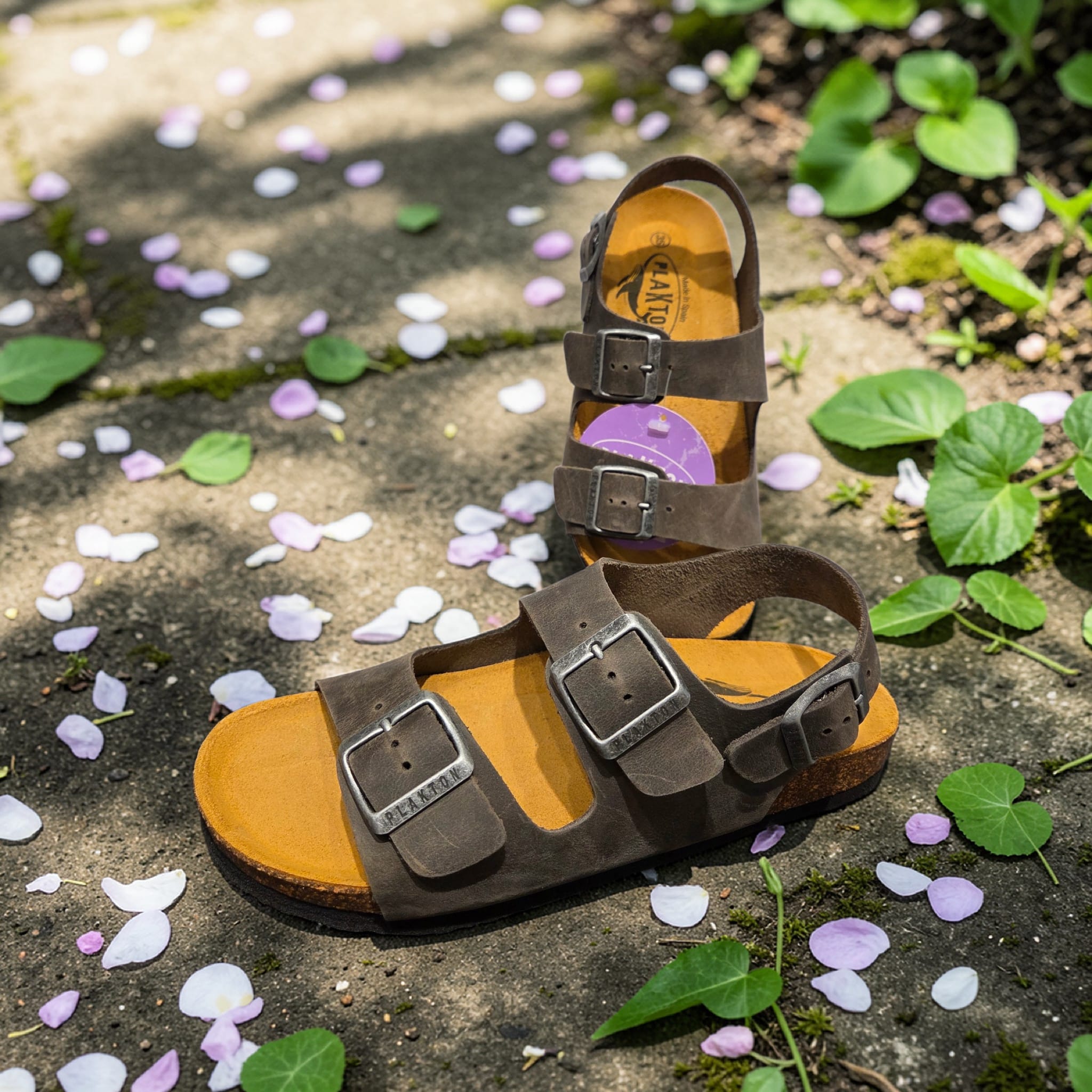 Sandálias em pele PLAKTON