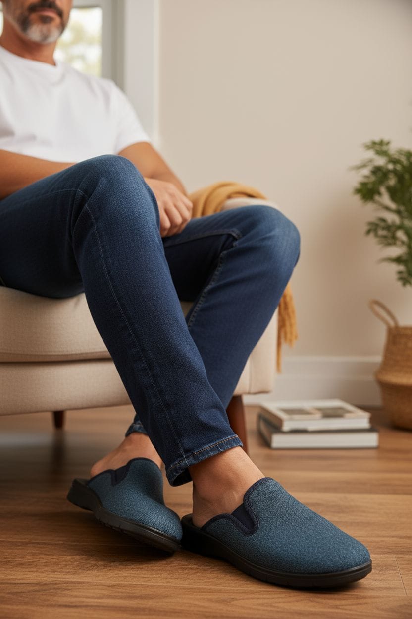 Chinelos masculinos azul marca INBLU