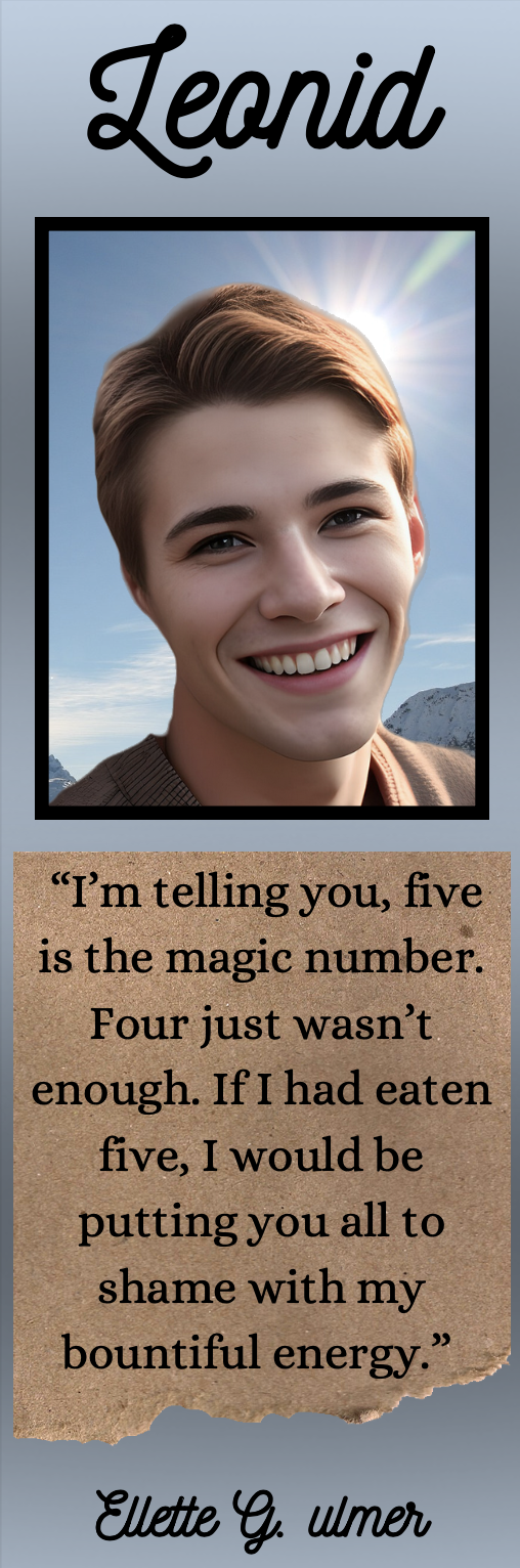 Character Bookmark Leonid: With Quote