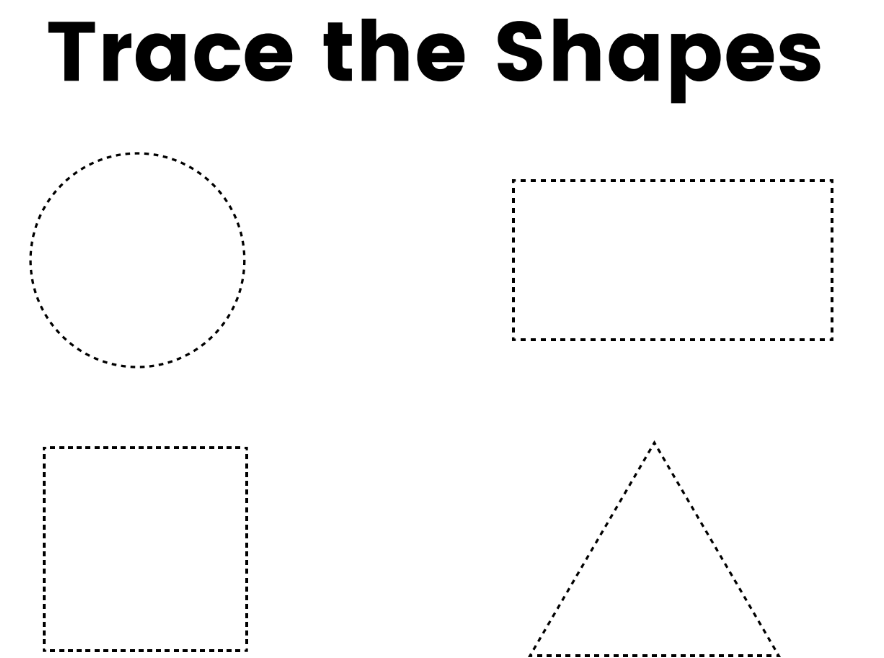 Free Download! Trace the Shapes - A Fun Learning Adventure!