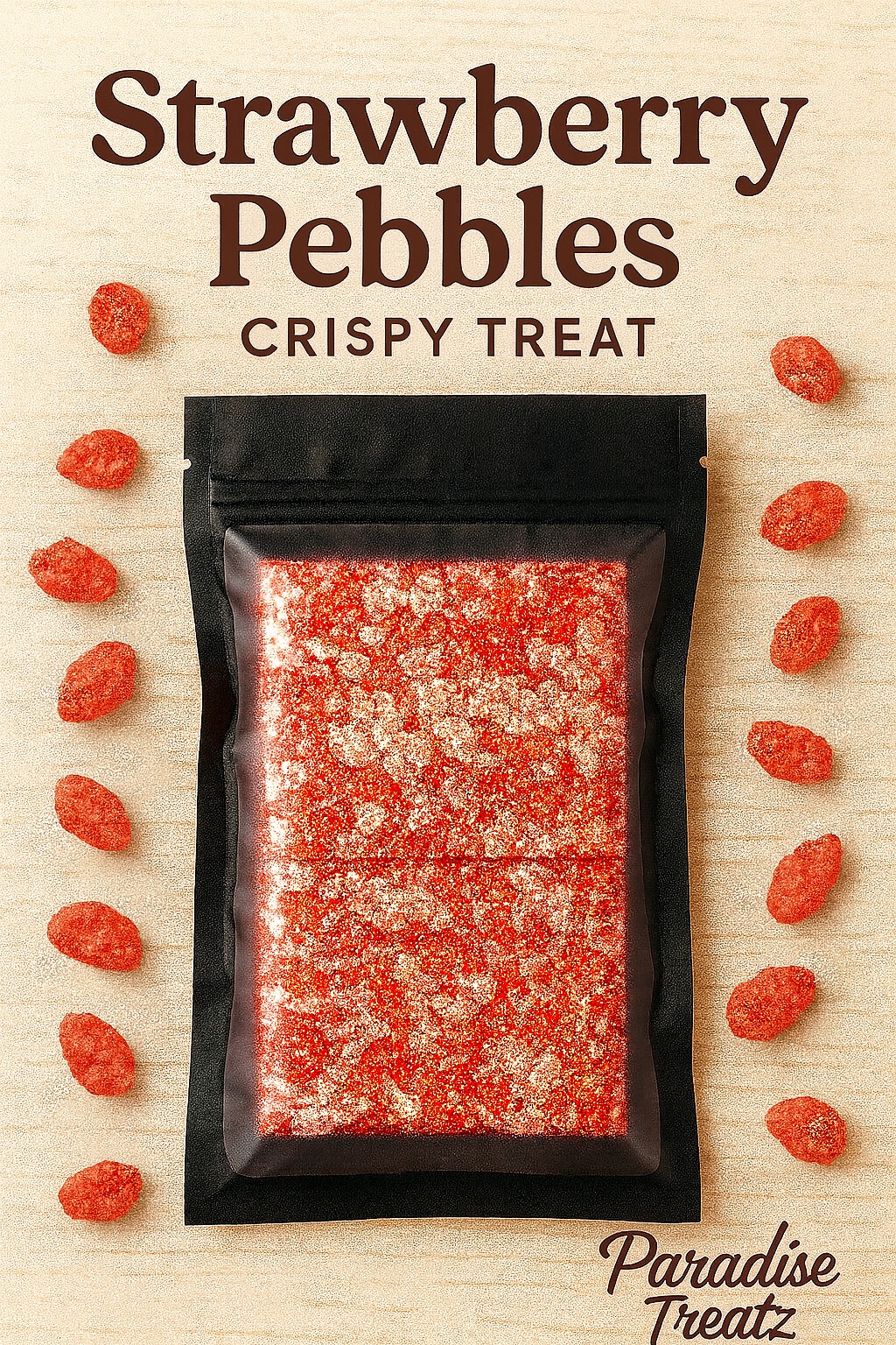 Strawberry Pebbles Crispy Treat