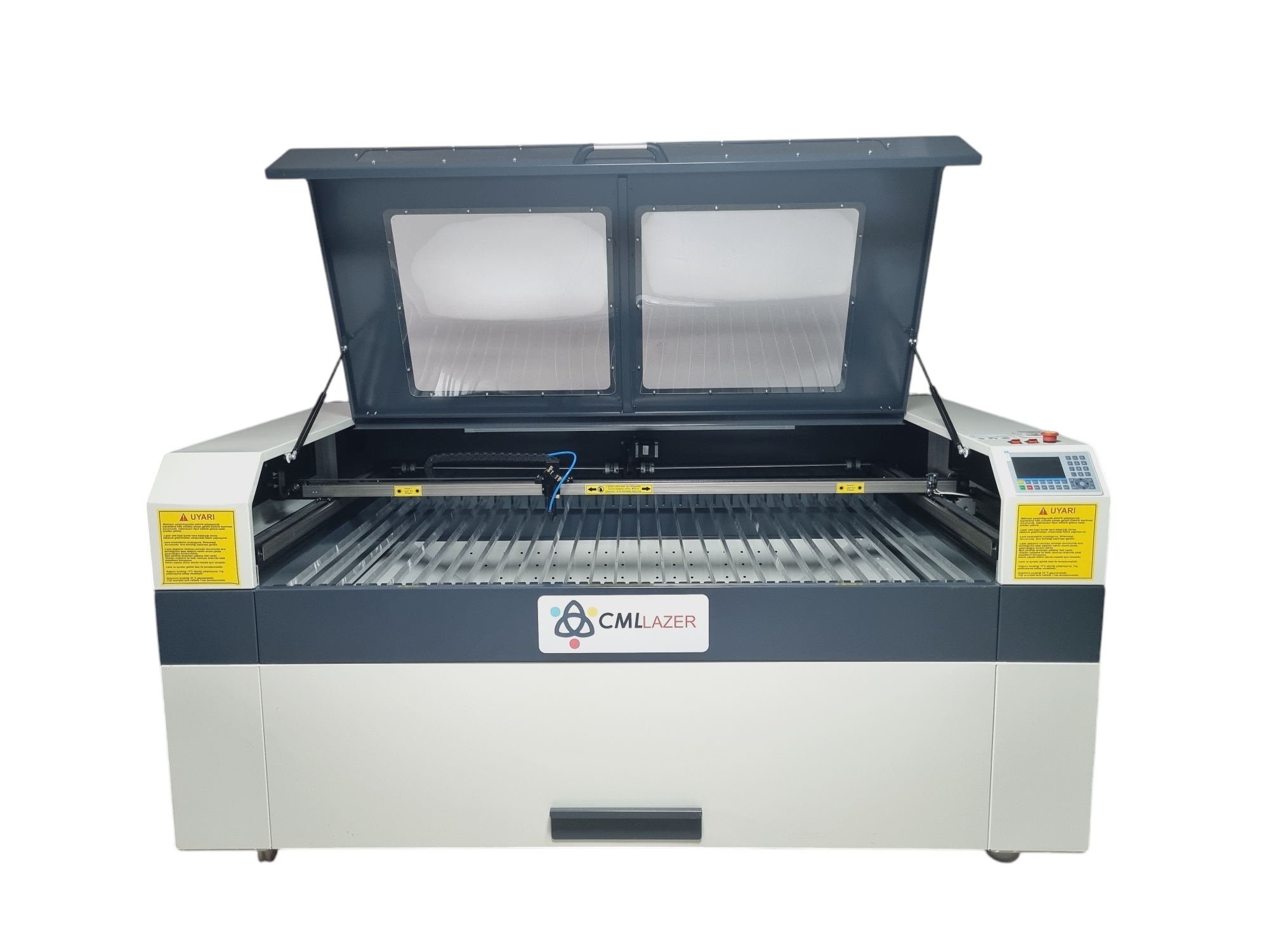 Lazer Kesim Makinesi 160x100cm 130-150W Tüplü 3 Parçaya Bölünebilir