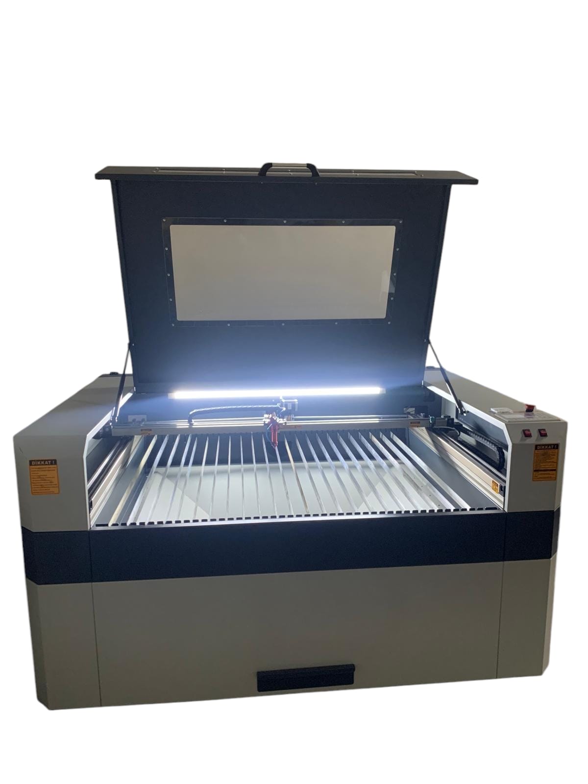 Lazer Kesim Ve Kazima Makinesi  135x100cm 130-150W Tüplü 3 Parçaya Bölünebilir