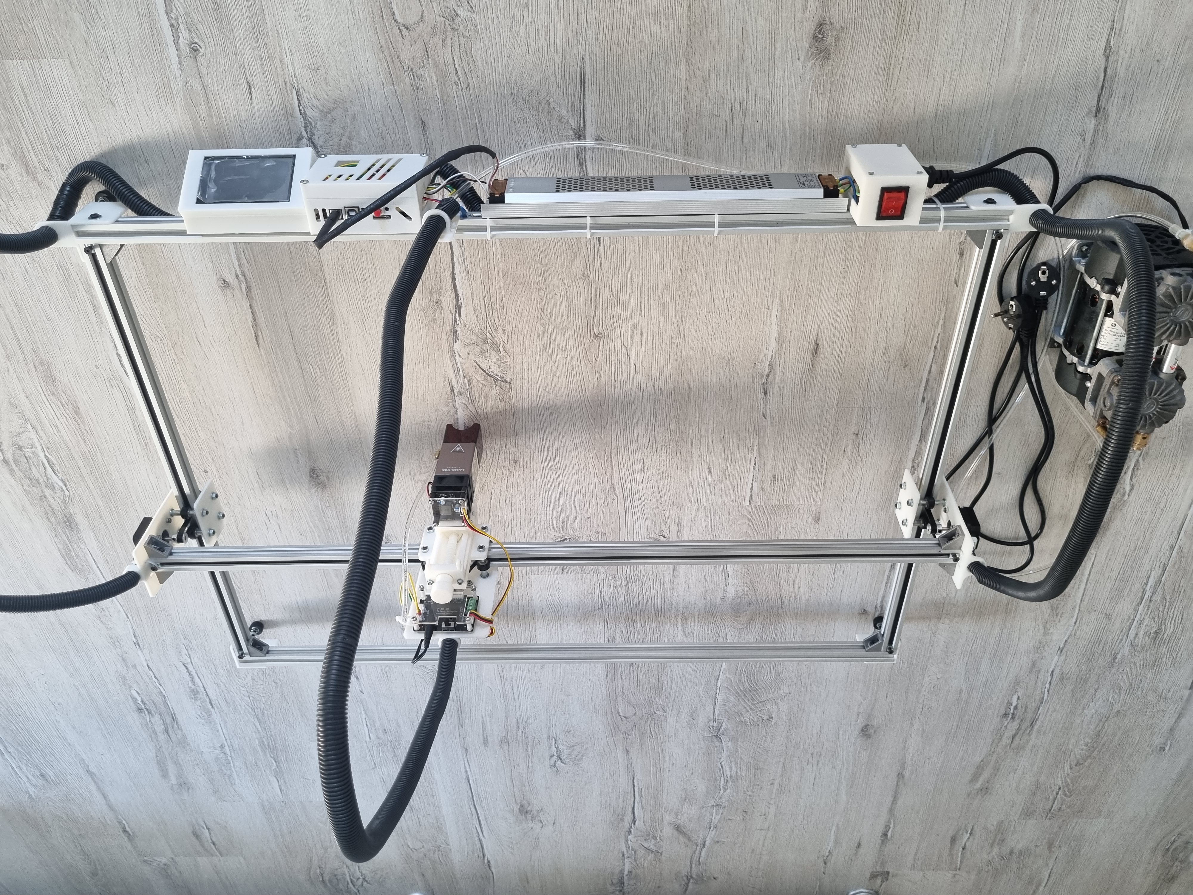 Diyot Lazer Kesim ve Markalama Makinesi 40W  Ayarlanabilir Kafa
