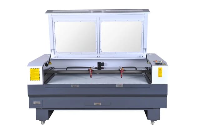 Cift Kafa 160x100cm Lazer Kesim Makinesi 130-150W Tüplü