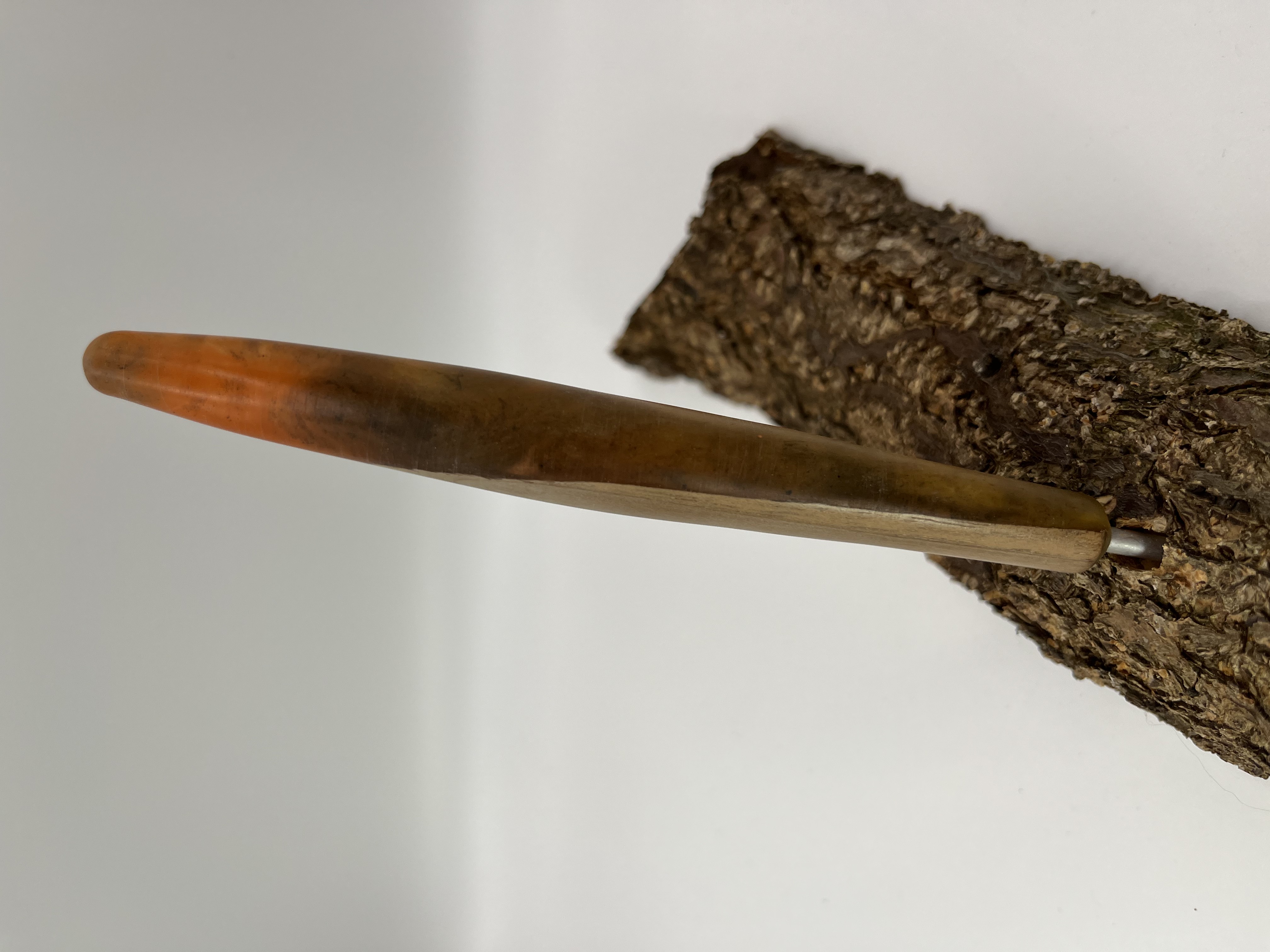 Häkelnadel Nuss mit Epoxidharz Haken 3,5 mm Zapfenform