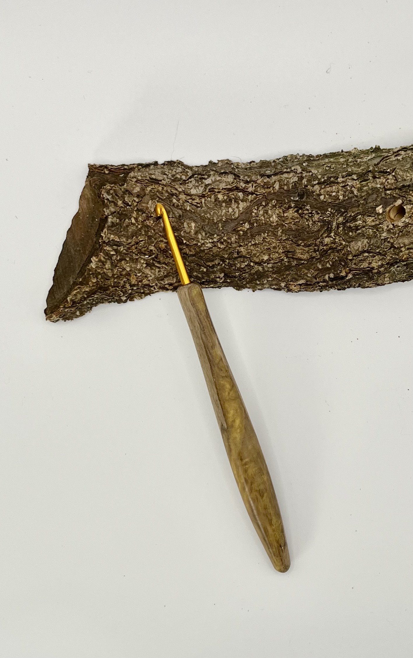 Häkelnadel Olive Haken Clover gold 3,75 mm Zapfenform