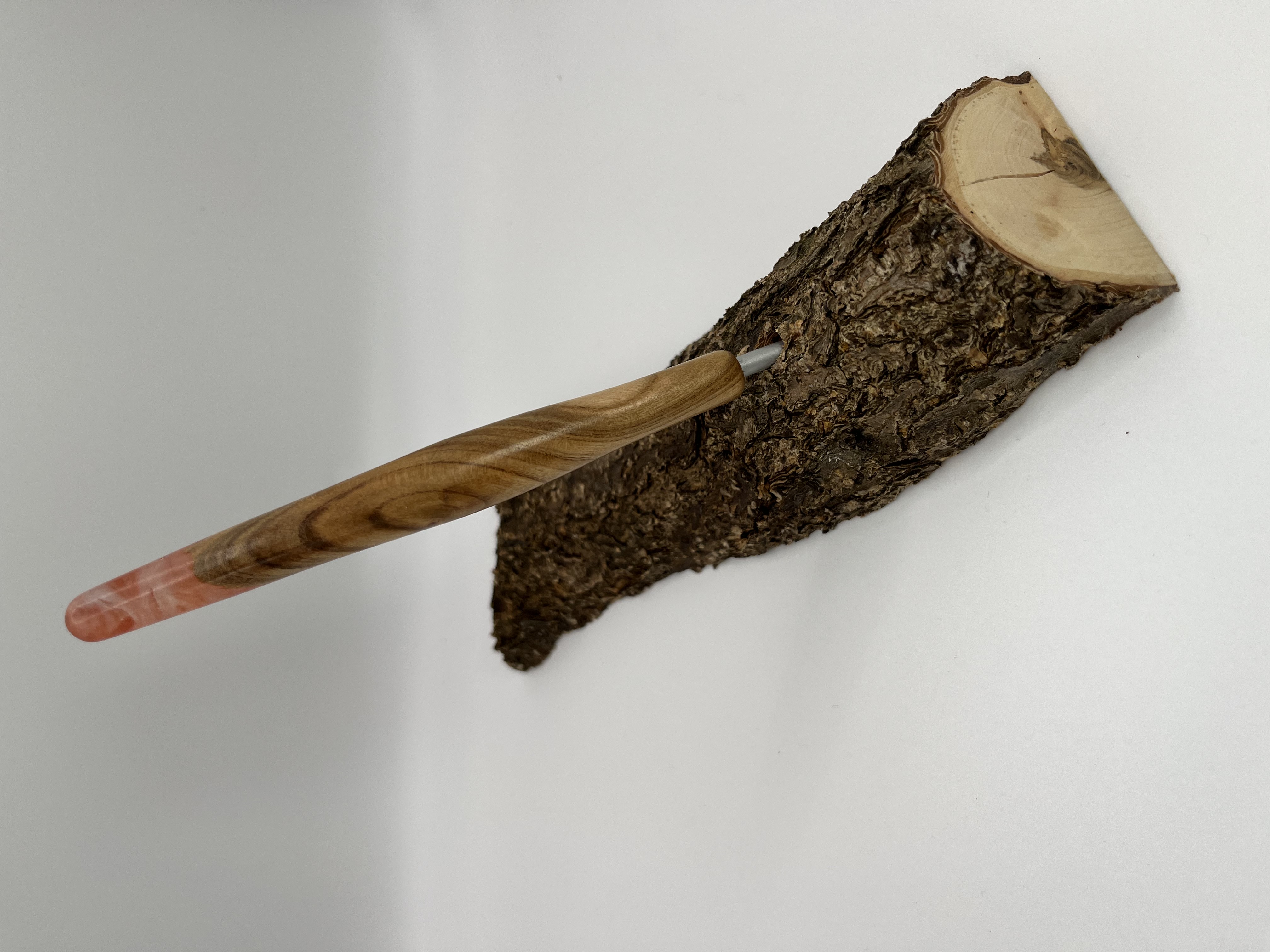 Häkelnadel Olive mit Epoxidharz Haken ADDI 4,5 mm Zapfenform