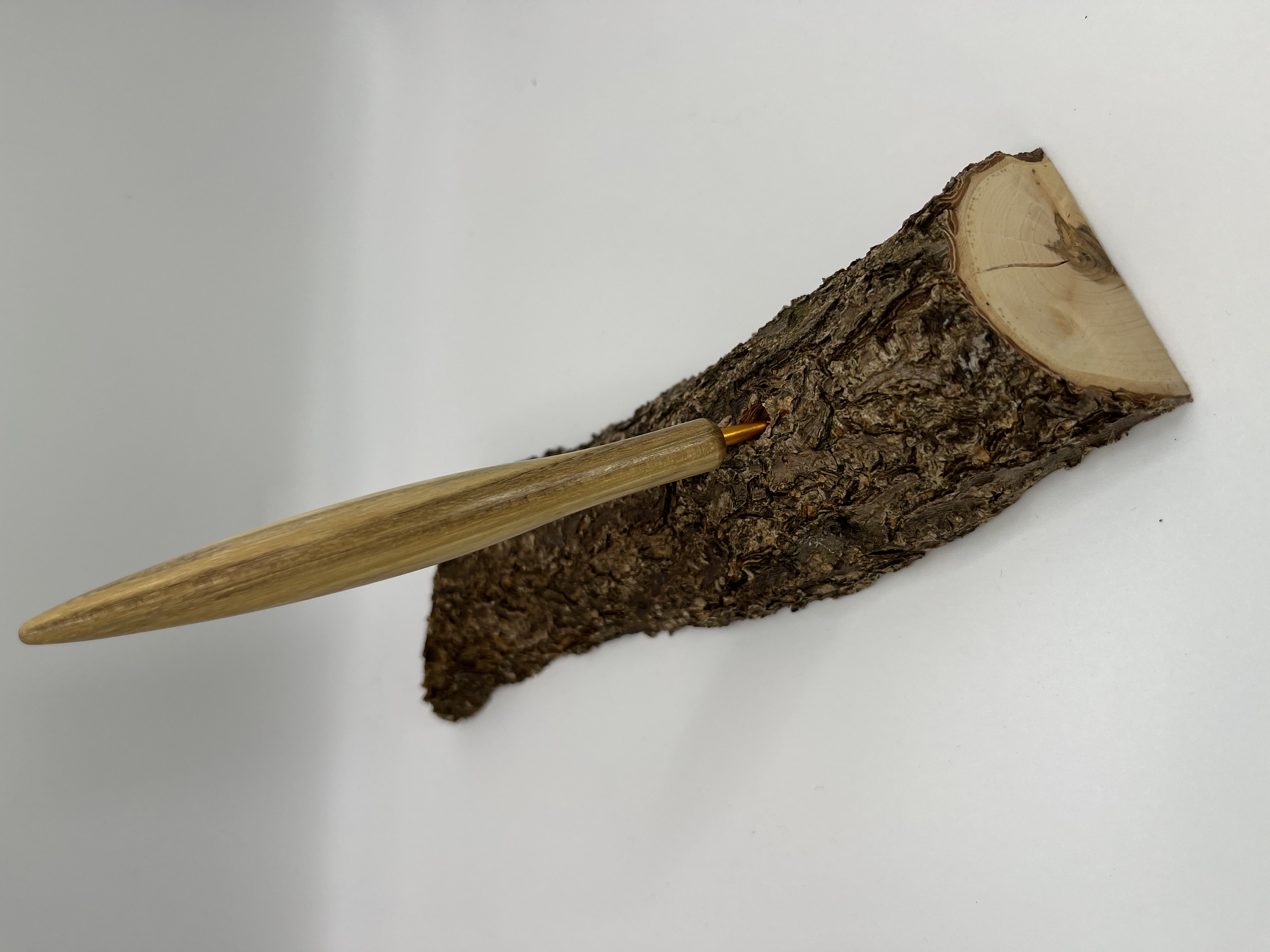 Häkelnadel Akazie Haken Clover gold 3 mm Zapfenform