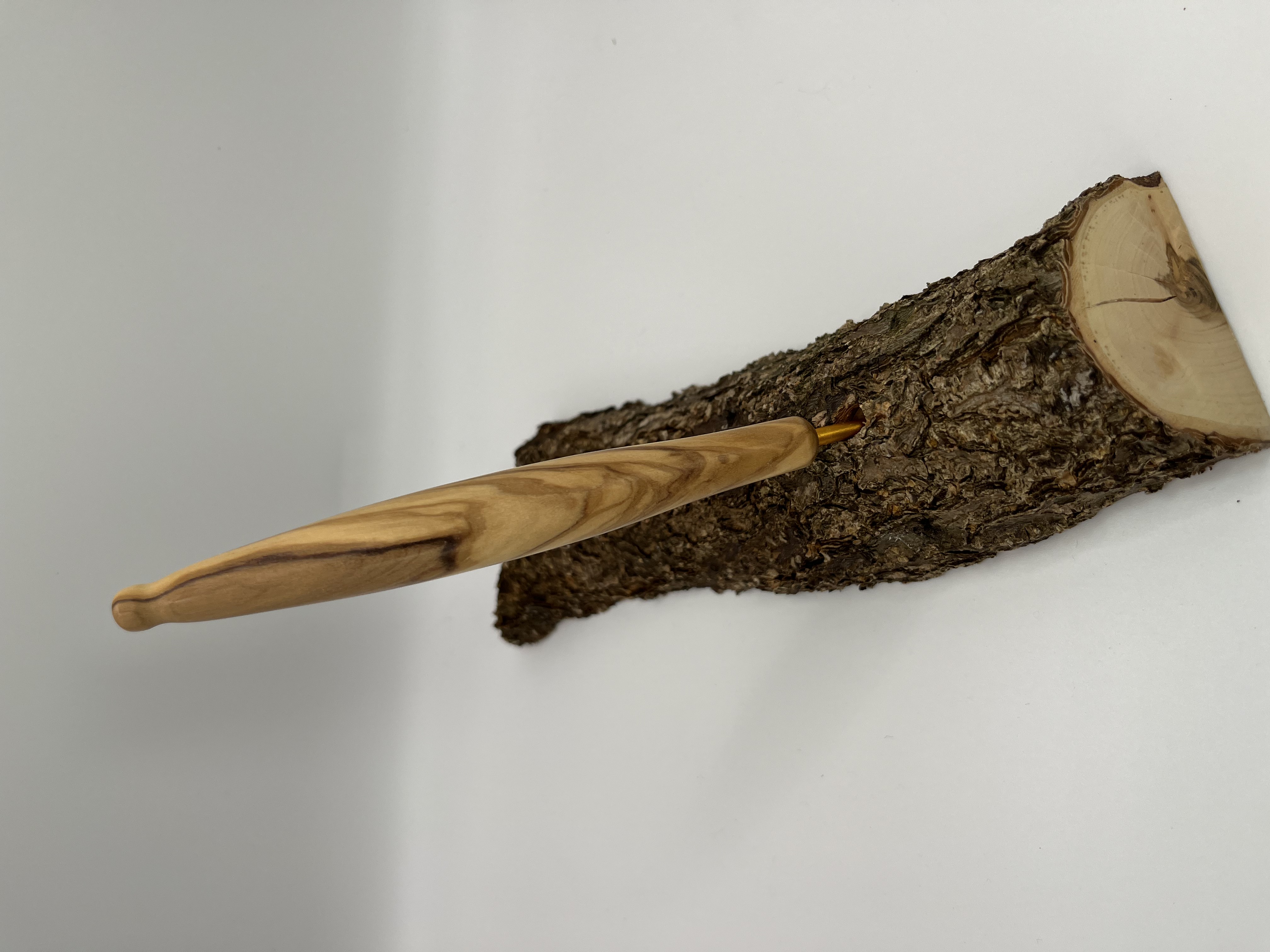 Häkelnadel Olive Haken Clover gold 3,25 mm Zapfenform