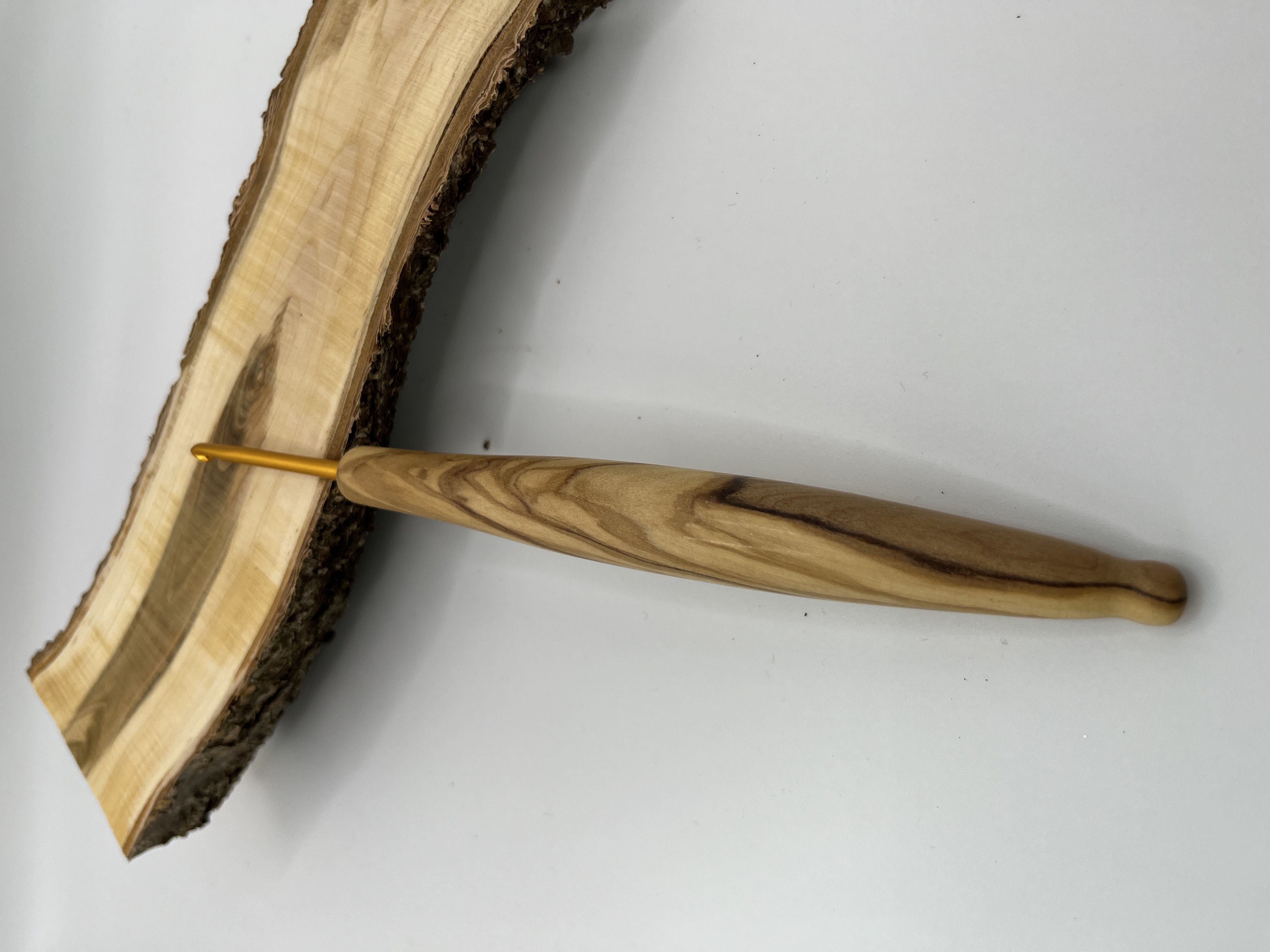 Häkelnadel Olive Haken Clover gold 3,25 mm Zapfenform