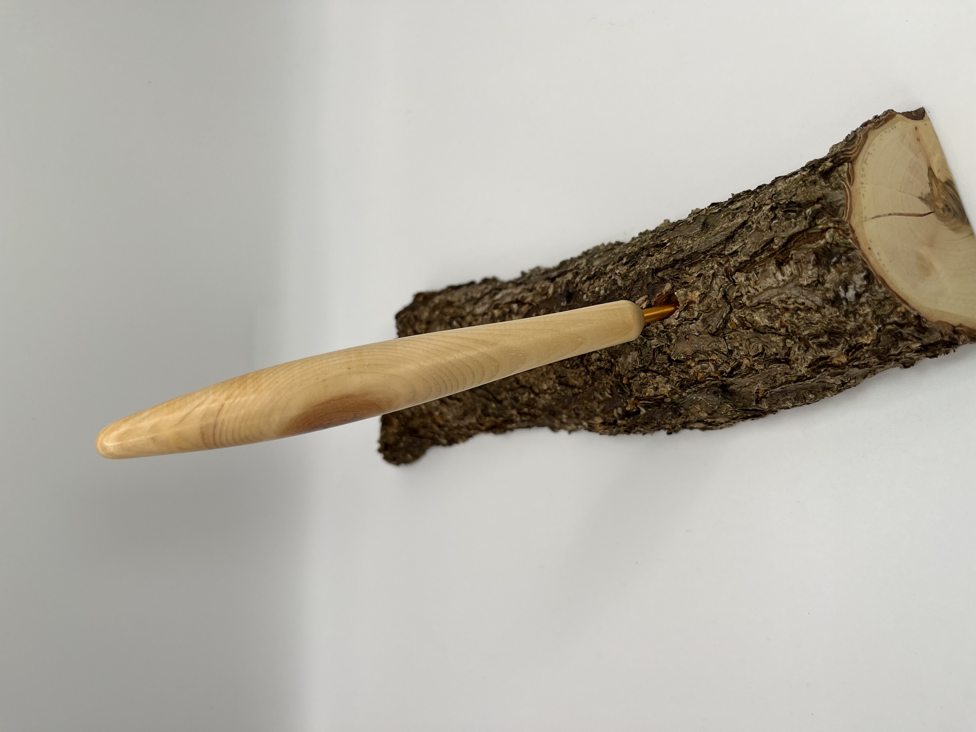 Häkelnadel Zirbe Ast Haken Clover gold 3,5 mm Zapfenform