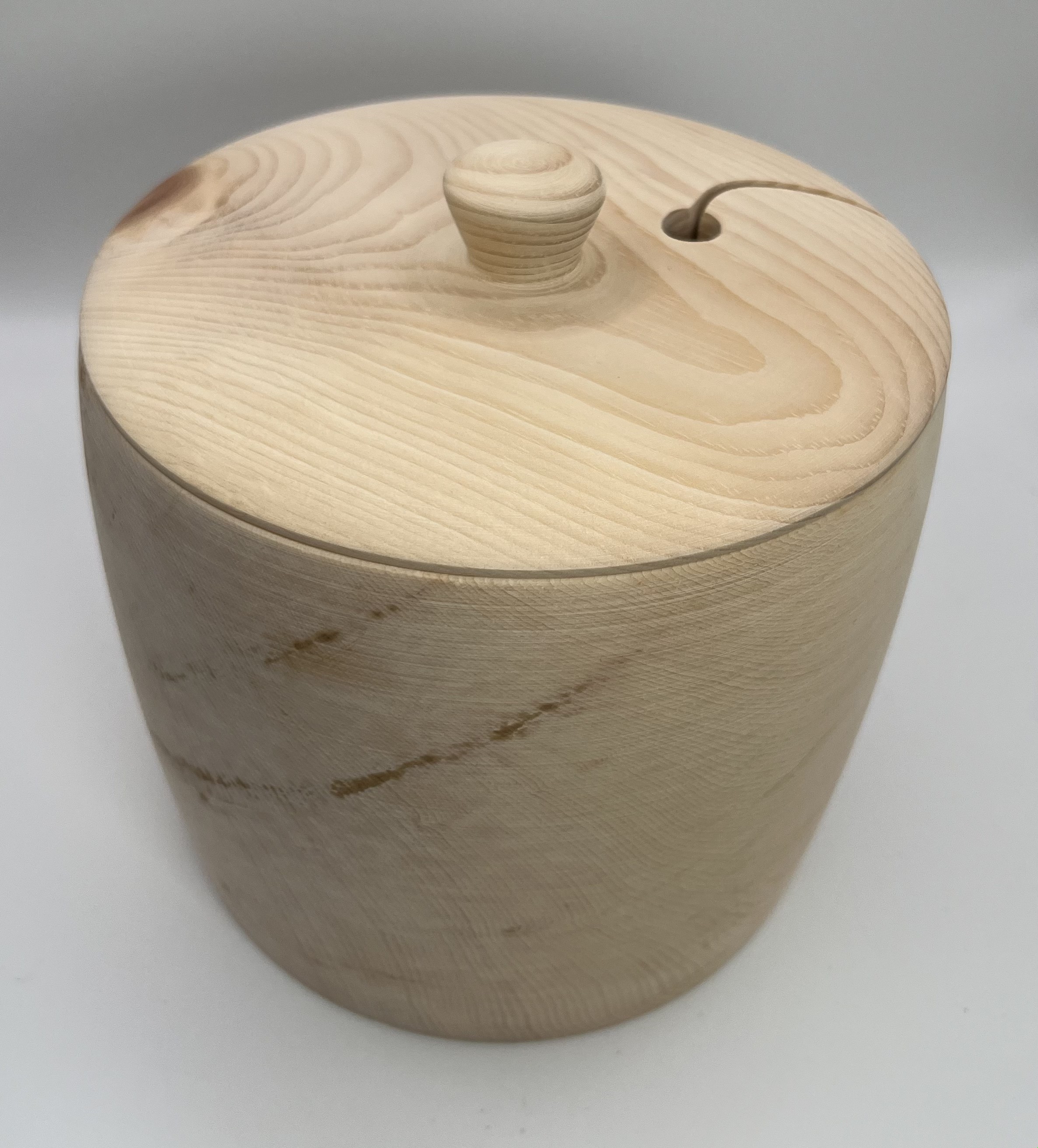 Garnschale klein mit Deckel und Griff