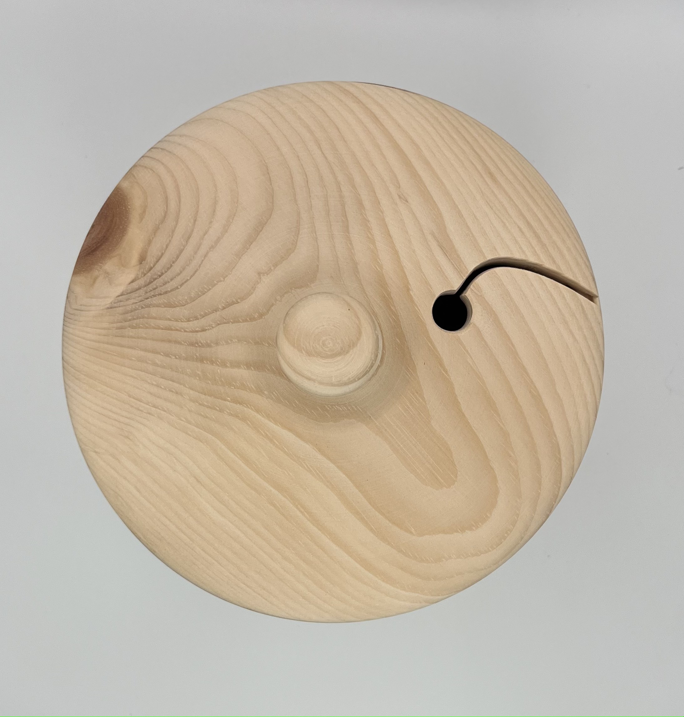 Garnschale klein mit Deckel und Griff