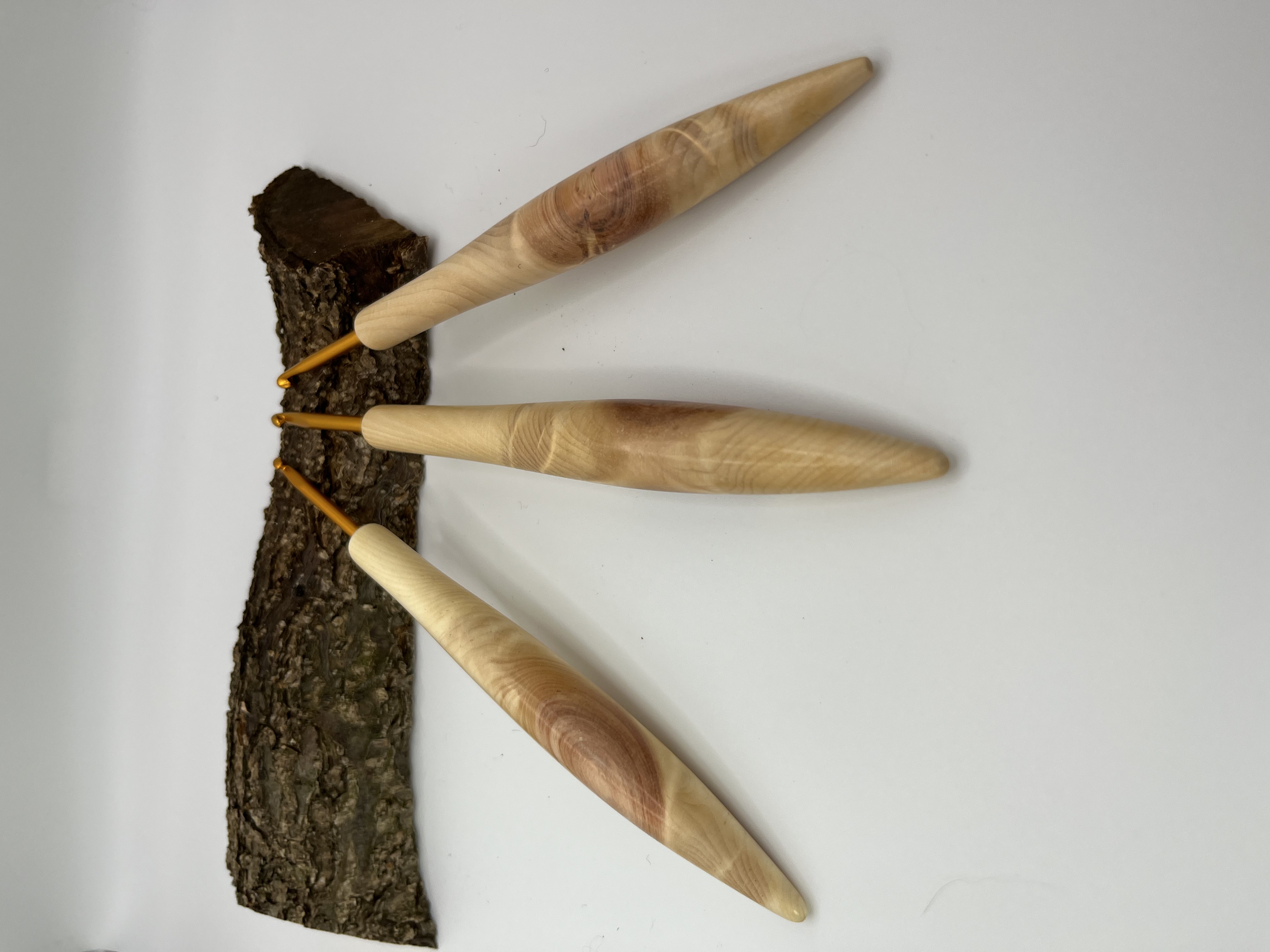 Häkelnadel Zirbe Set1 Zapfenform