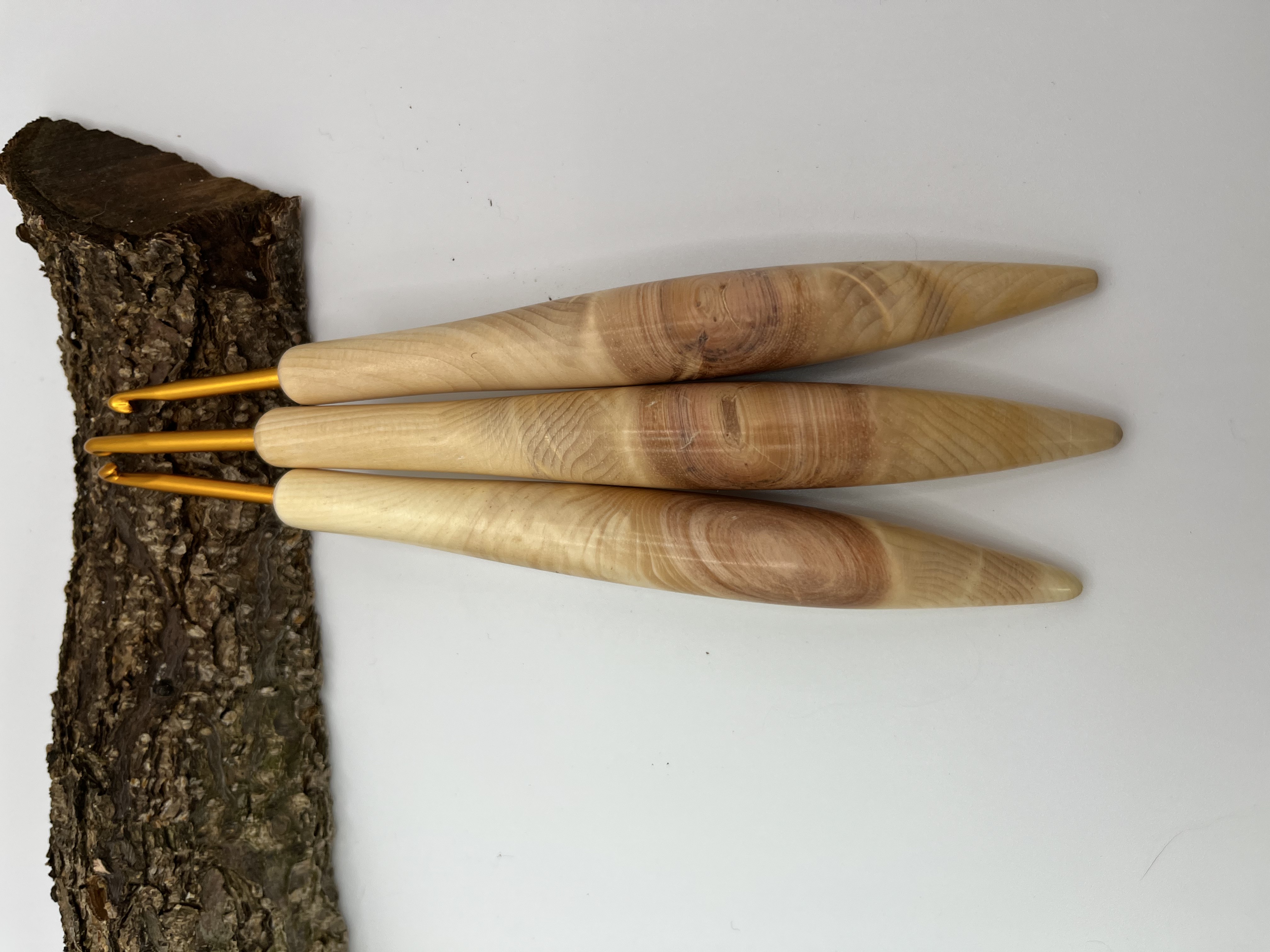 Häkelnadel Zirbe Set1 Zapfenform