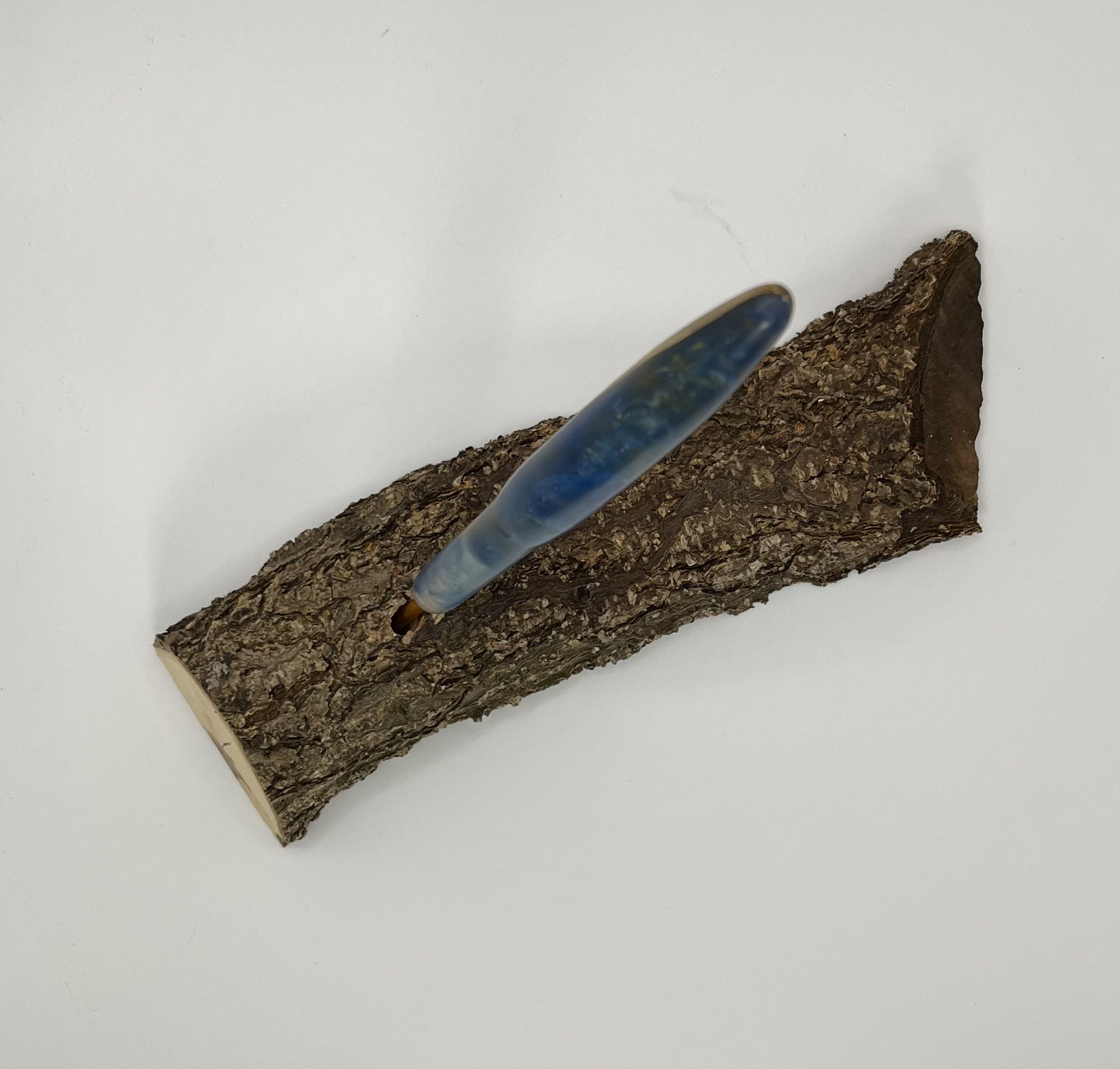 Häkelnadel Olive mit Epoxidharz Haken Cover 3,5 mm Zapfenform