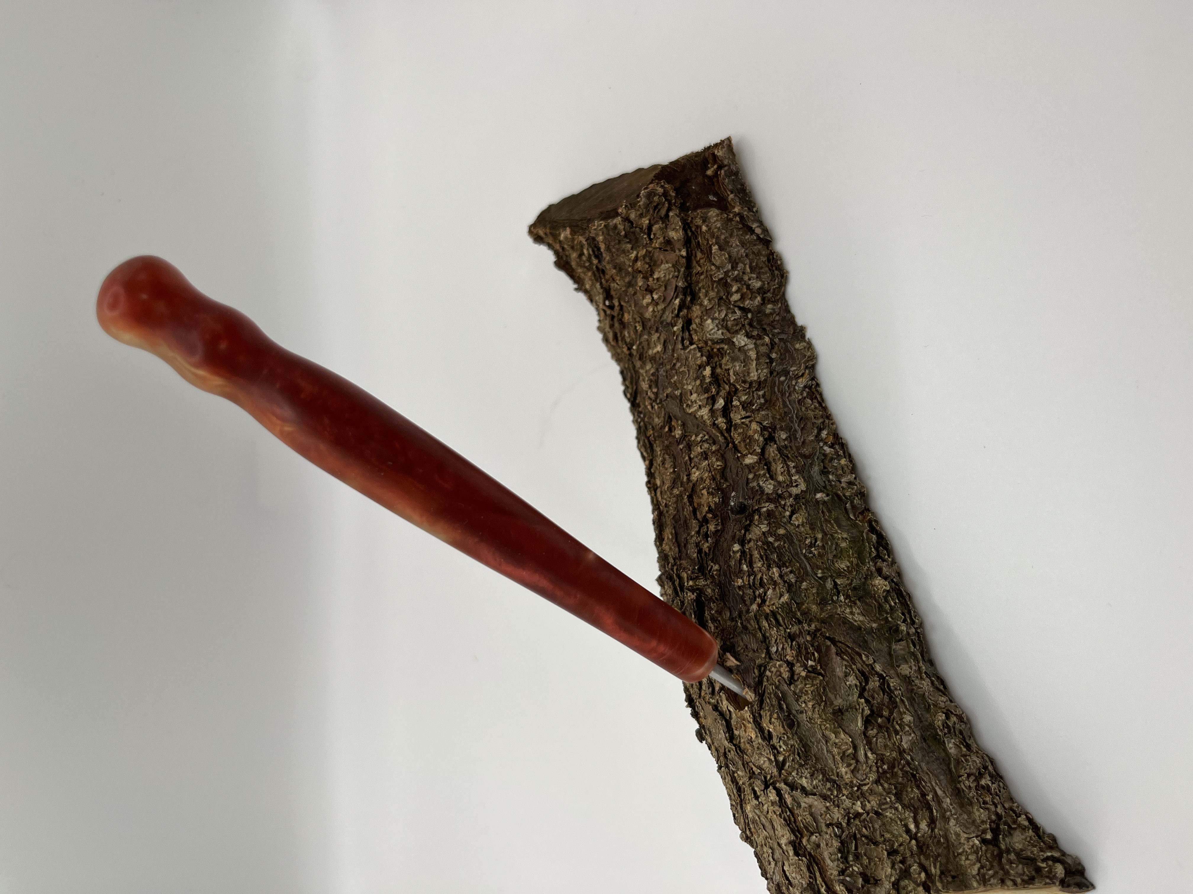 Häkelnadel Olive mit Epoxidharz Haken ADDI 3 mm Zapfenform