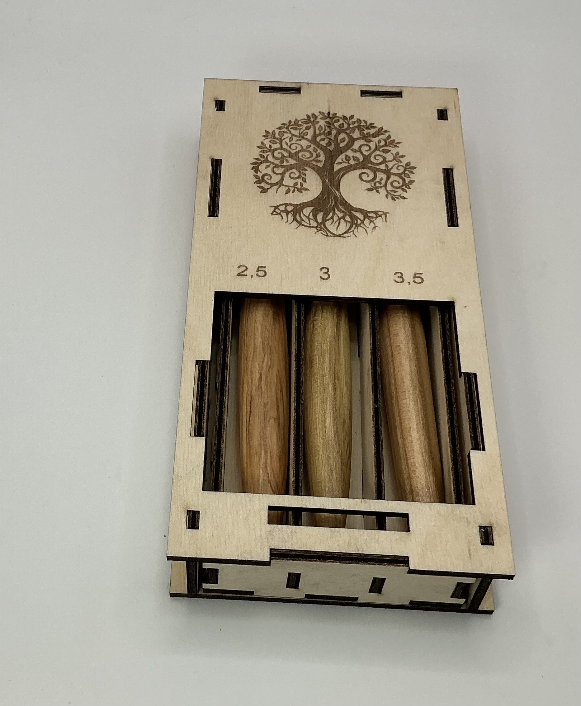 Handgefertigte Häkelnadel-Set 2 Shorti in Box Clover Haken