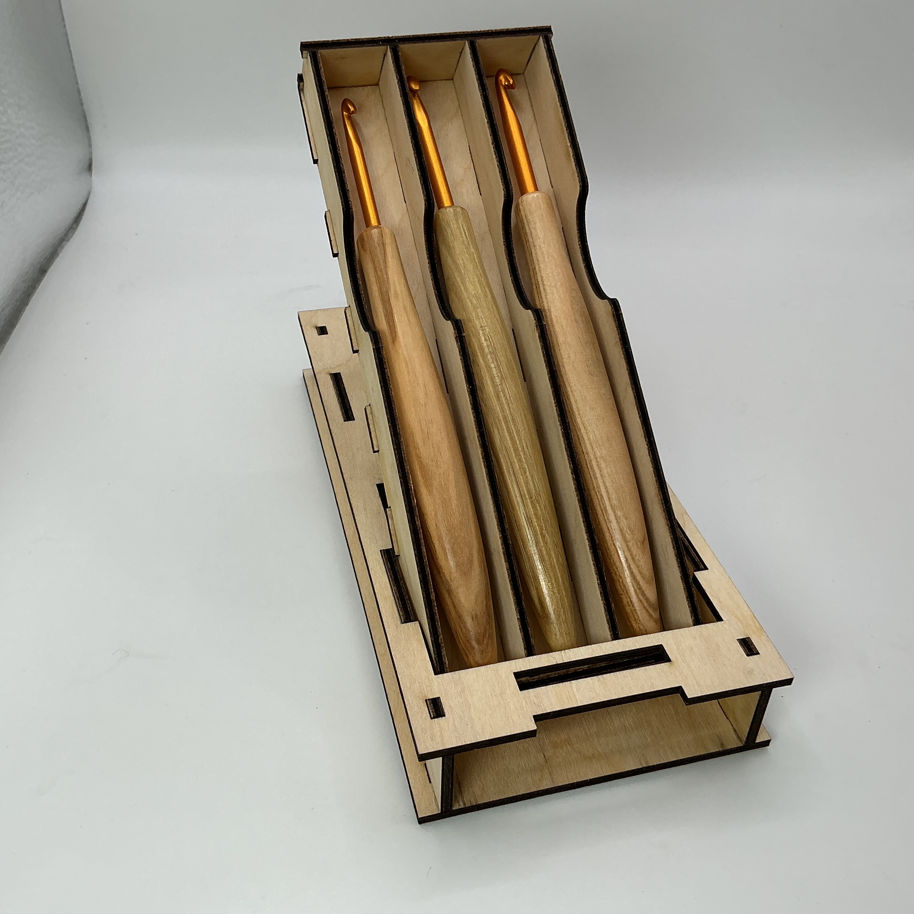 Handgemachte Häkelnadeln Shorti in Box