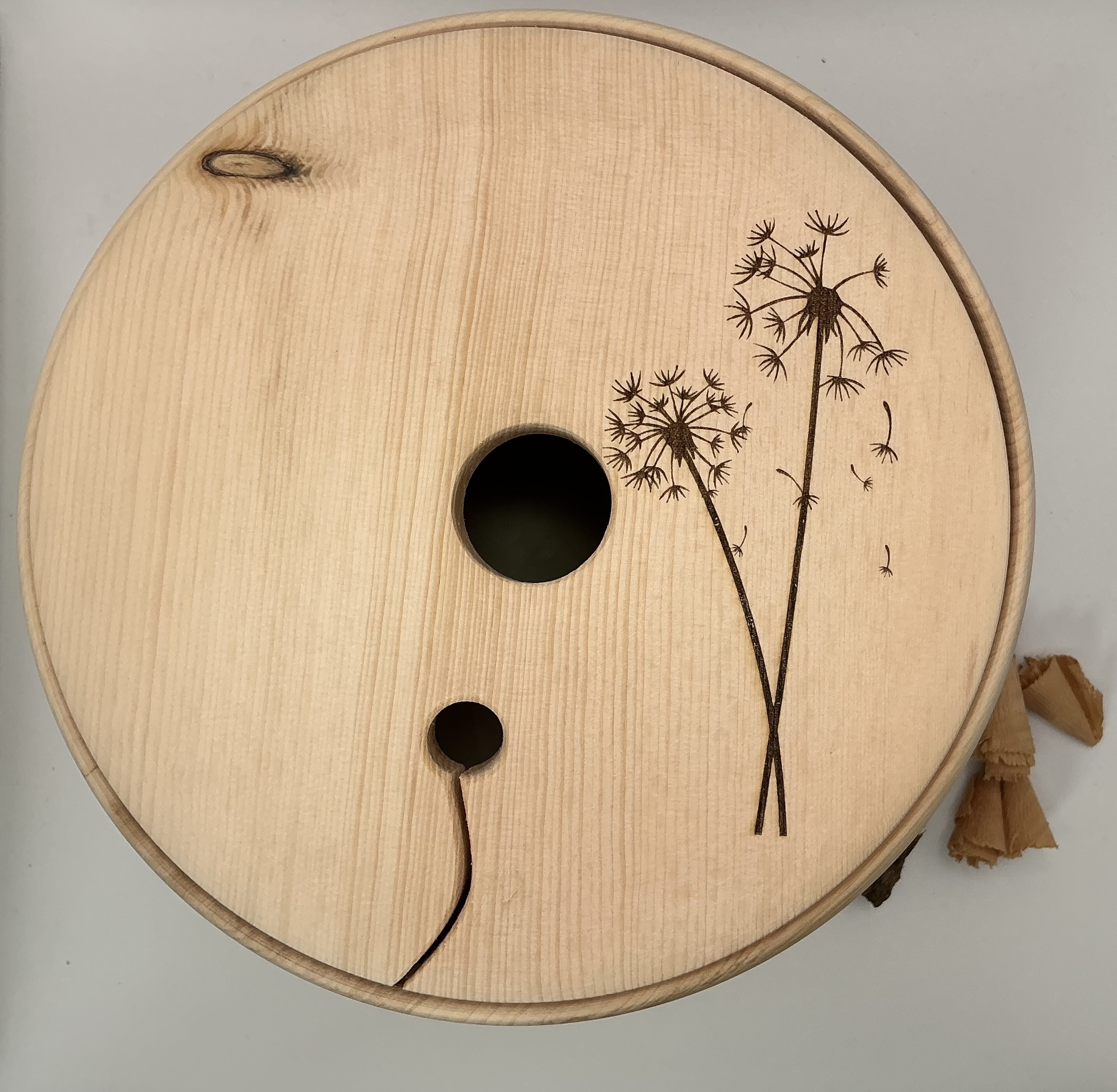 Garnschale XXL mit Deckel bauchig 