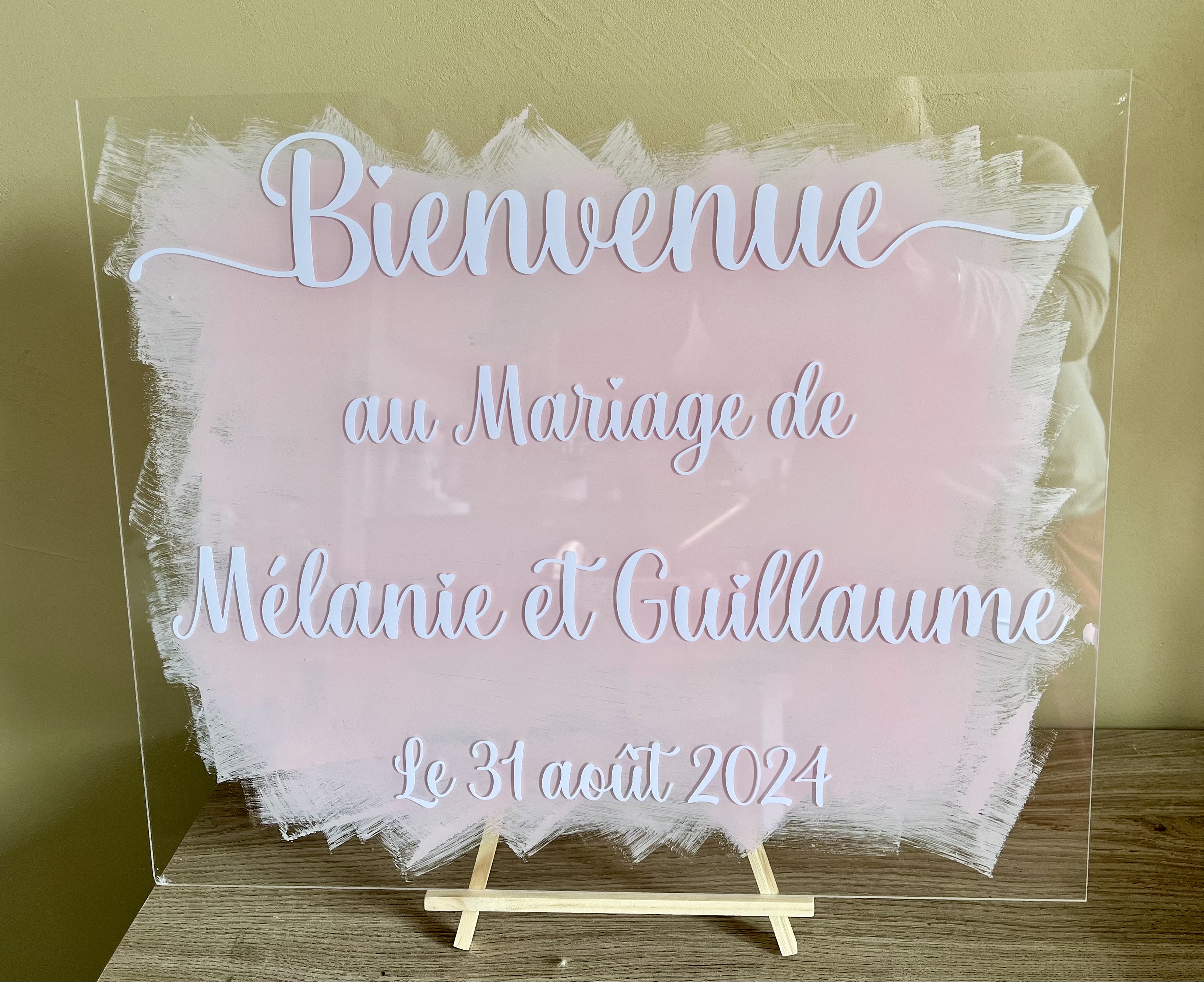 Panneau de bienvenue pour mariage