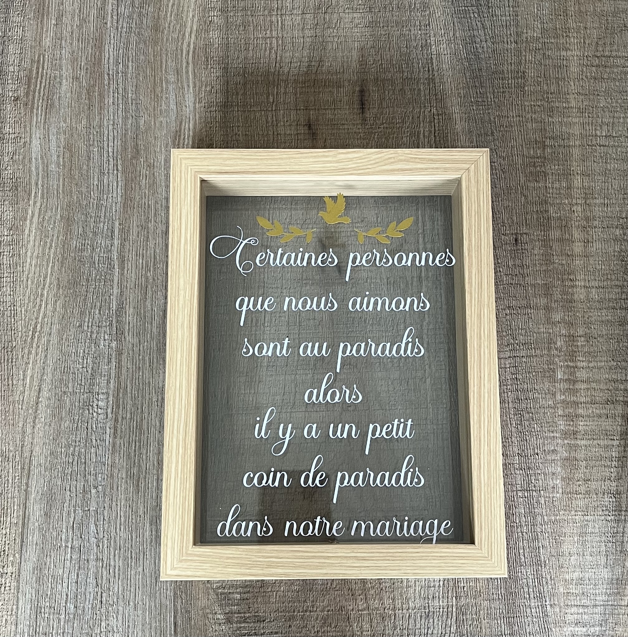 Cadre souvenir paradis