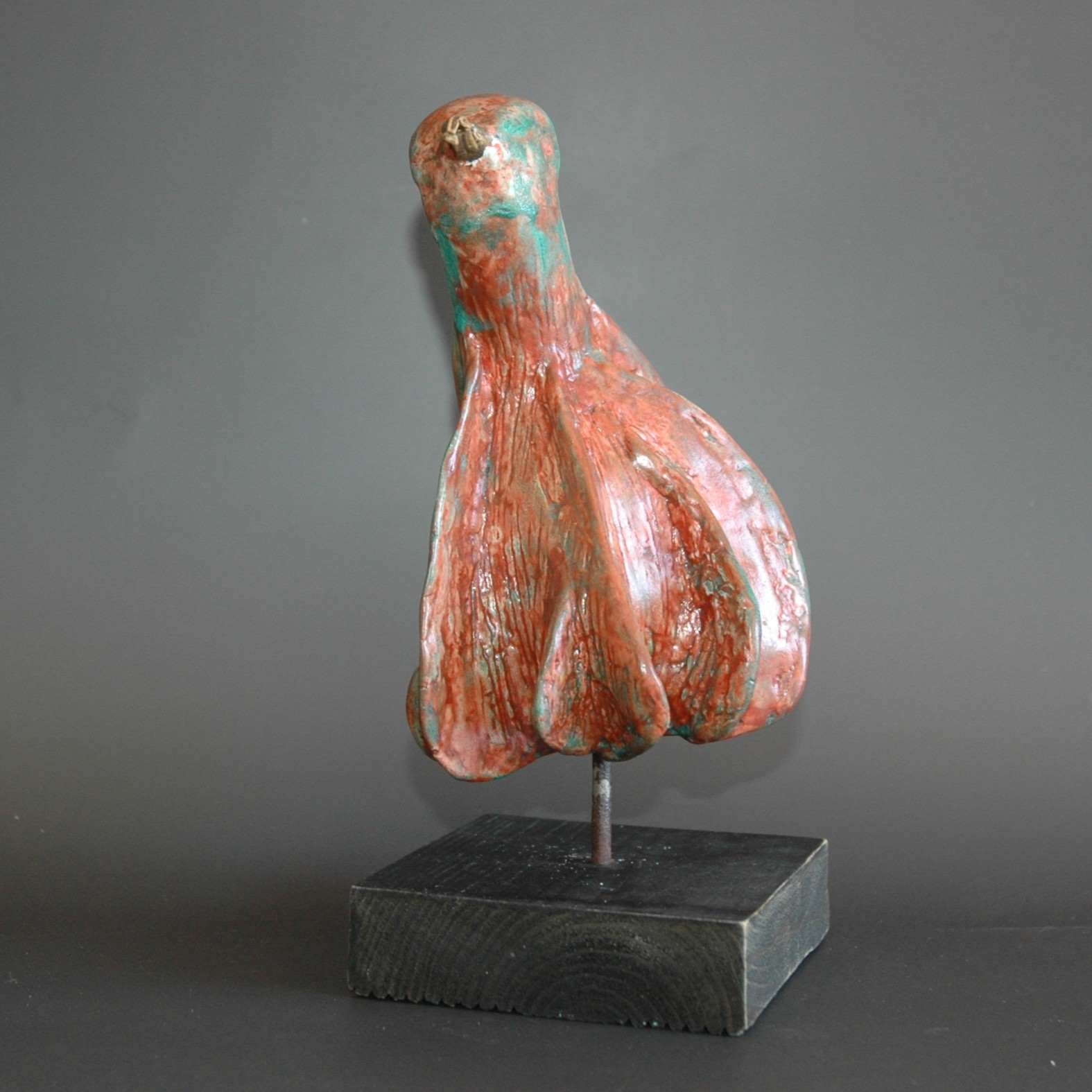 Sculpture oiseau écureuil
