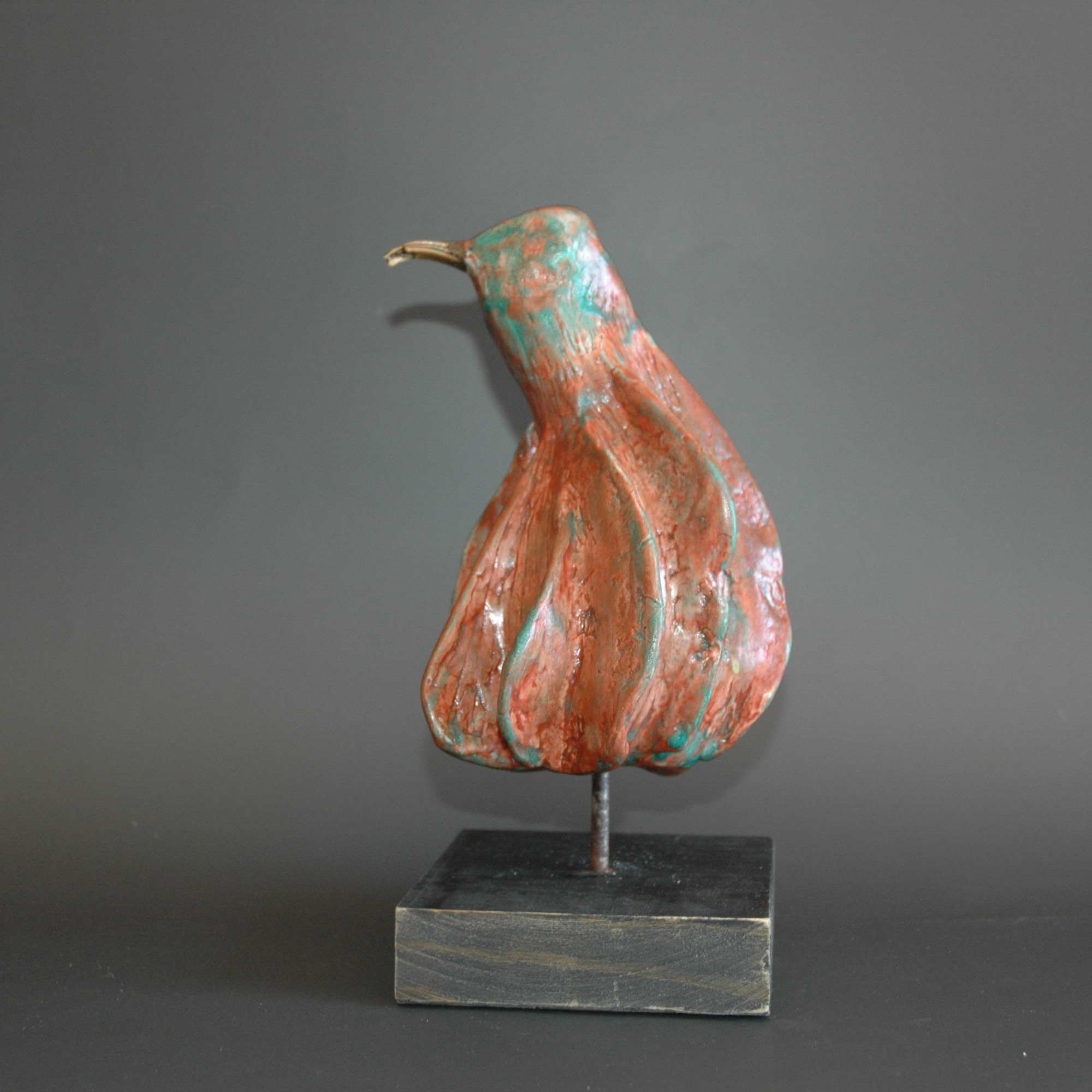 Sculpture oiseau écureuil