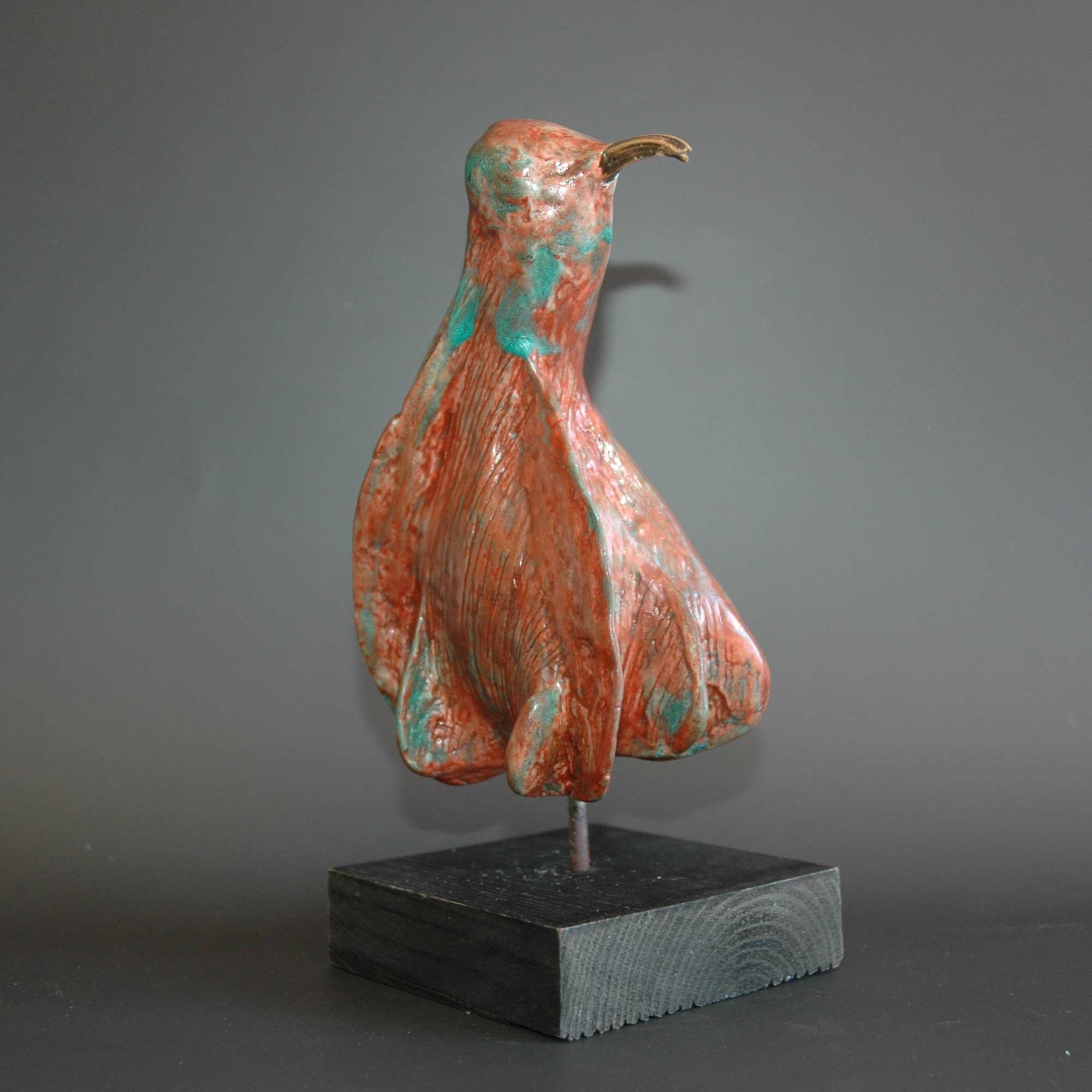 Sculpture oiseau écureuil