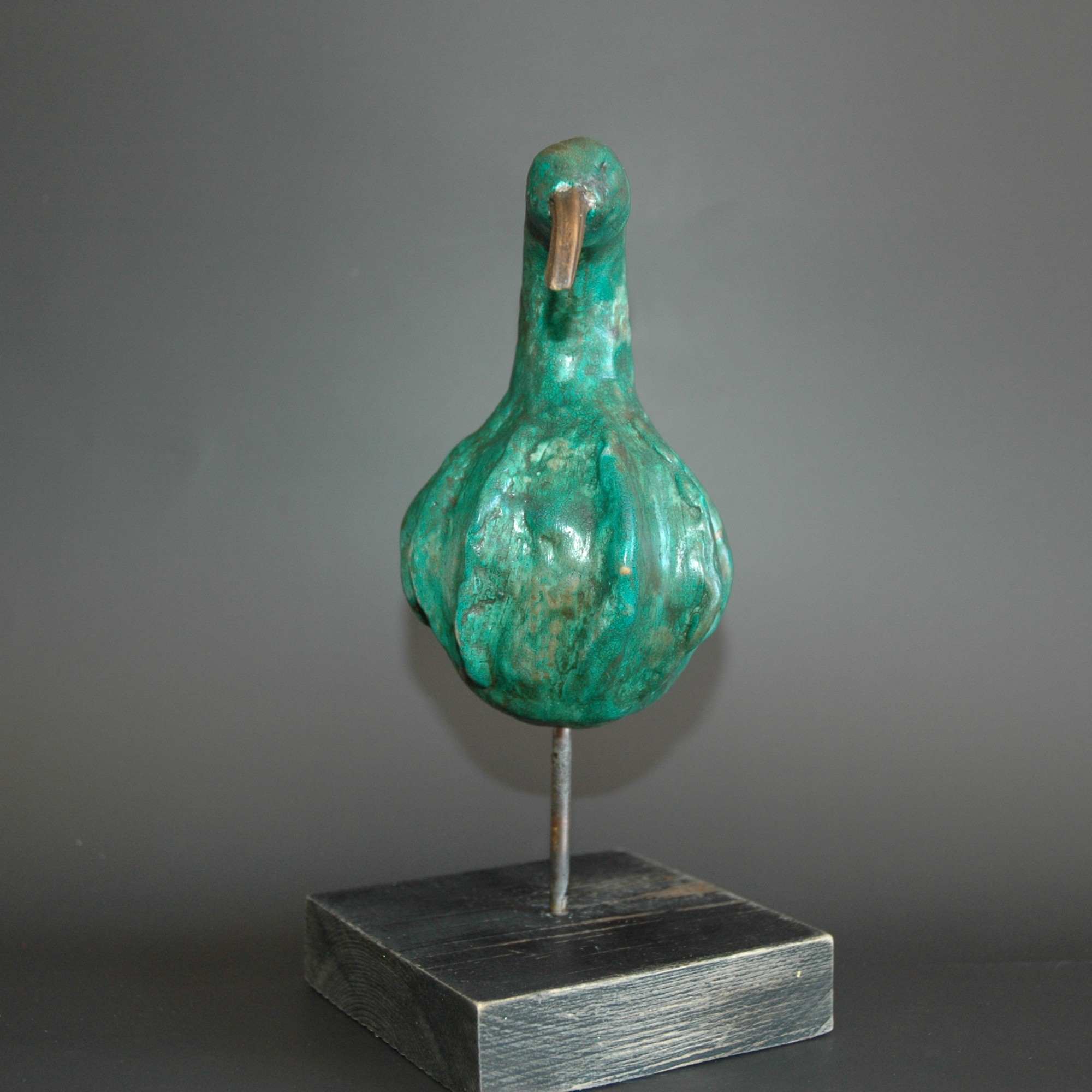 Sculpture Oiseau Vert d'Italie
