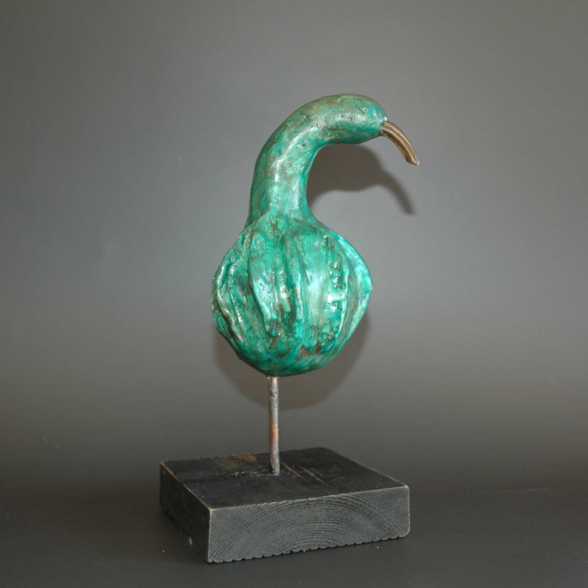 Sculpture Oiseau Vert d'Italie