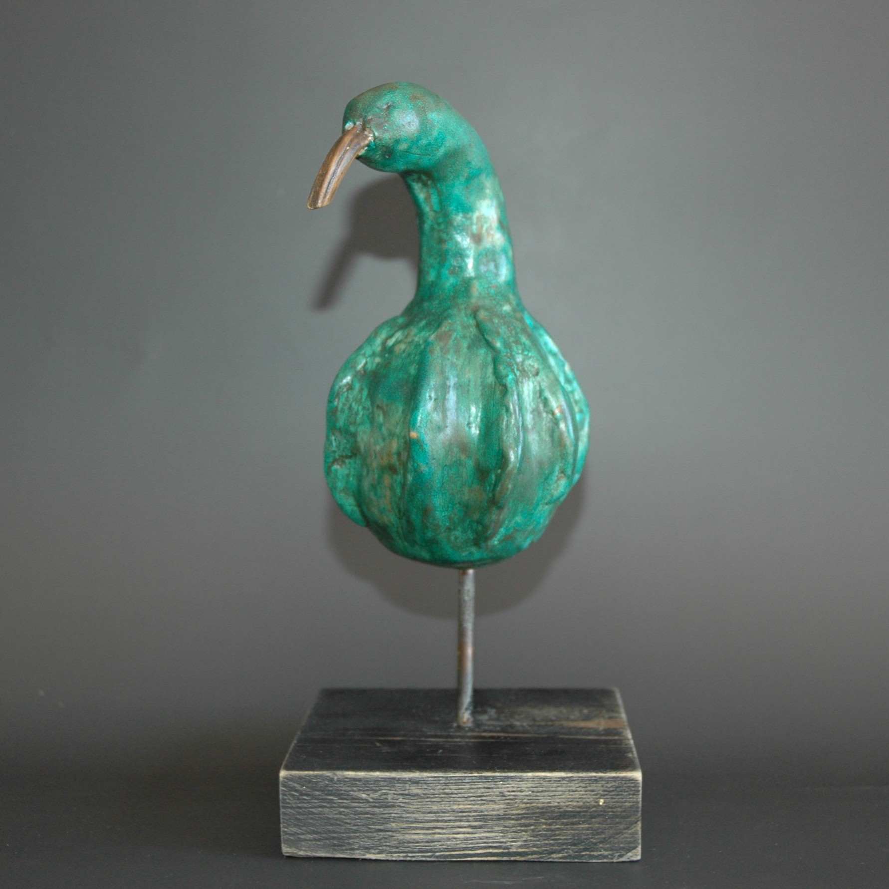 Sculpture Oiseau Vert d'Italie