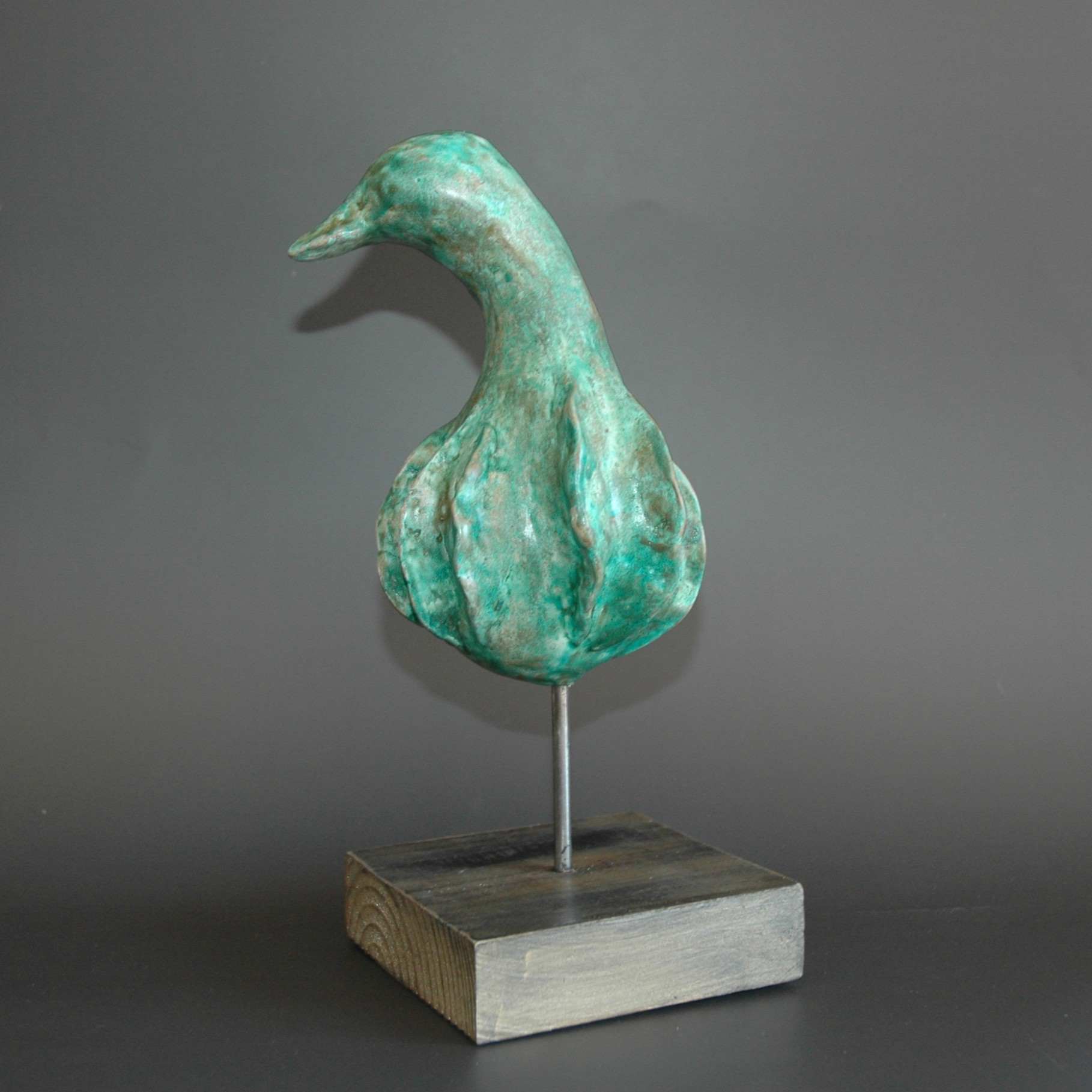 Sculpture Canard vert d'Italie