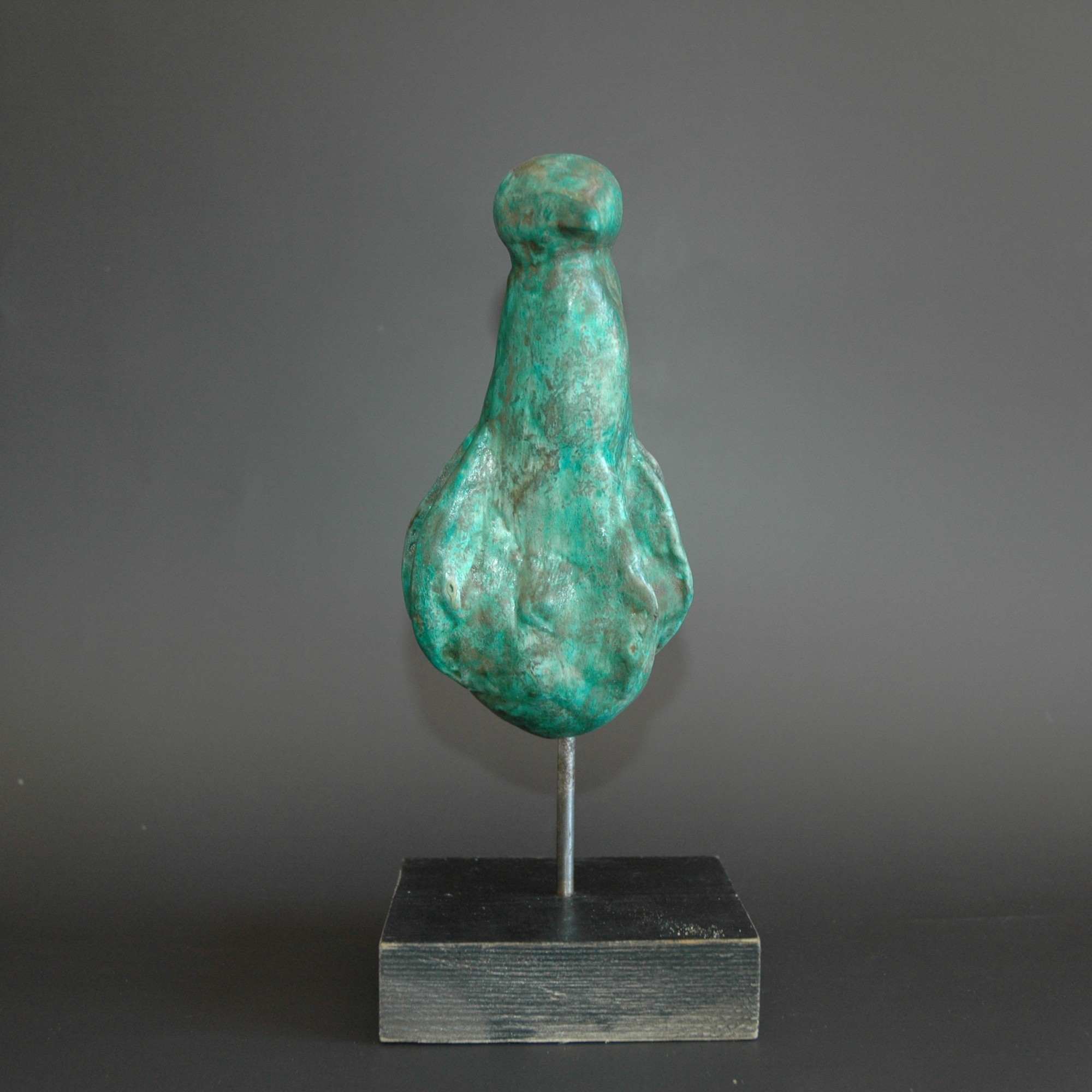 Sculpture moineau vert d'Italie