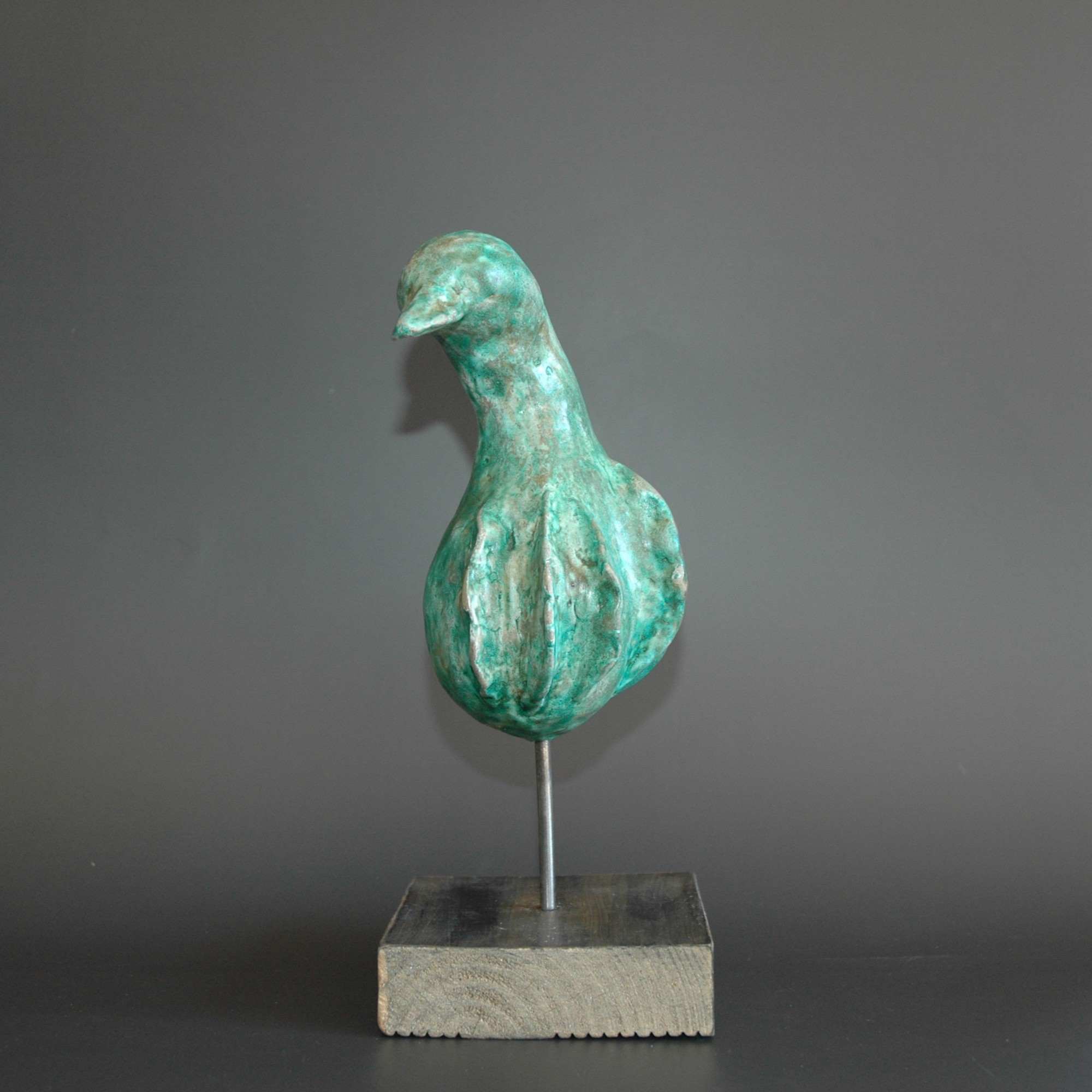 Sculpture Canard vert d'Italie