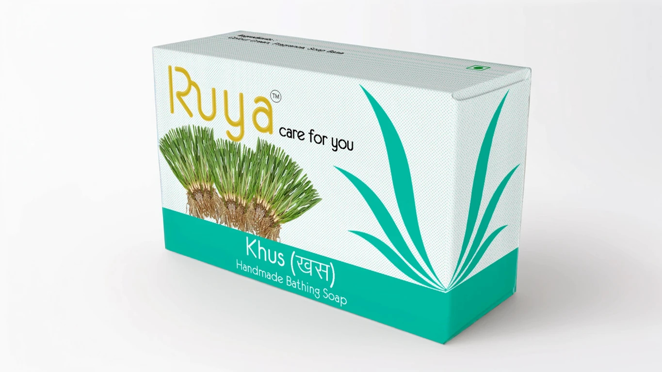 Khus Handmade Bathing Soap, Moisturizes the Skin with Gentle Cleansing, 100g x1 (Pack of 1)