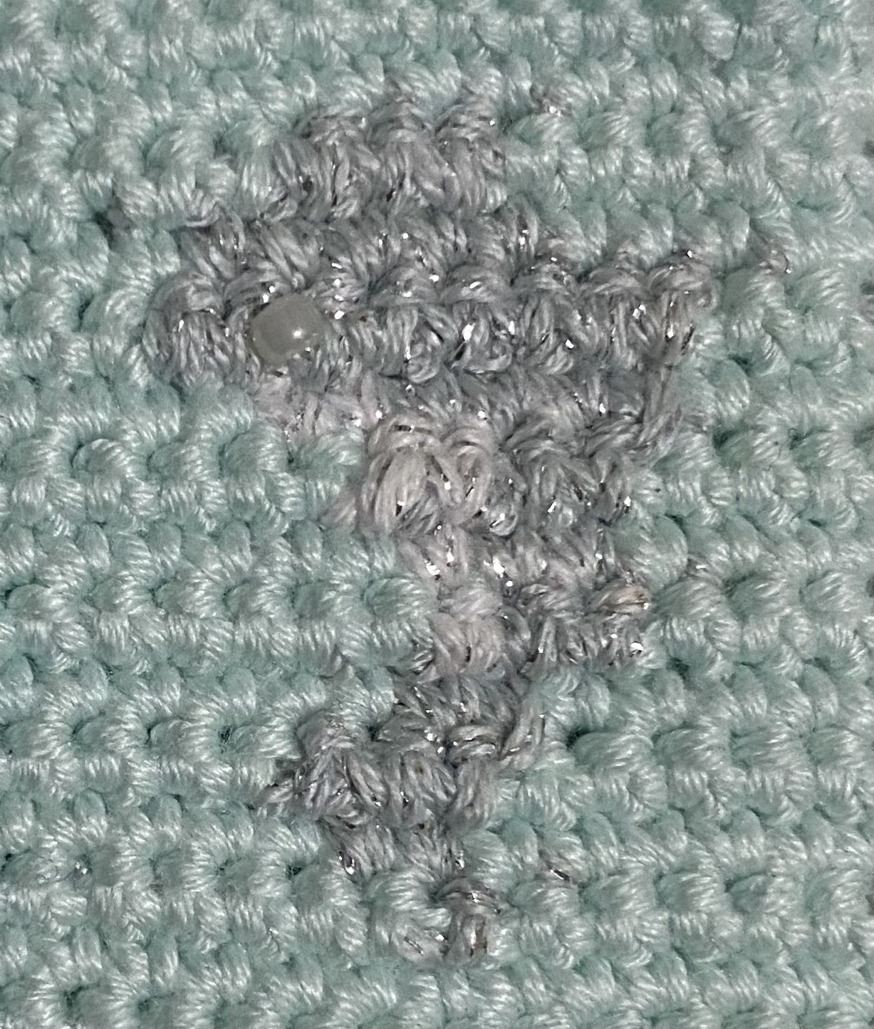 Pochette de téléphone en crochet