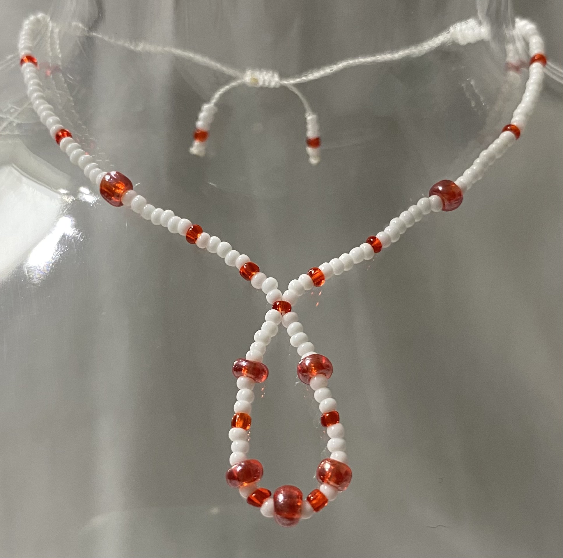 Parure rouge & neige