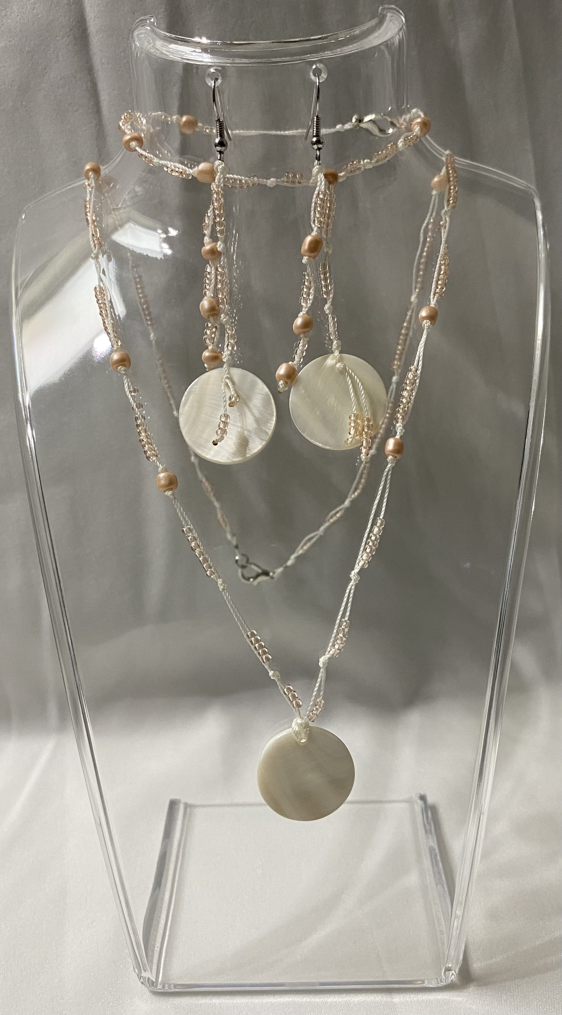 Parure nacre & champagne